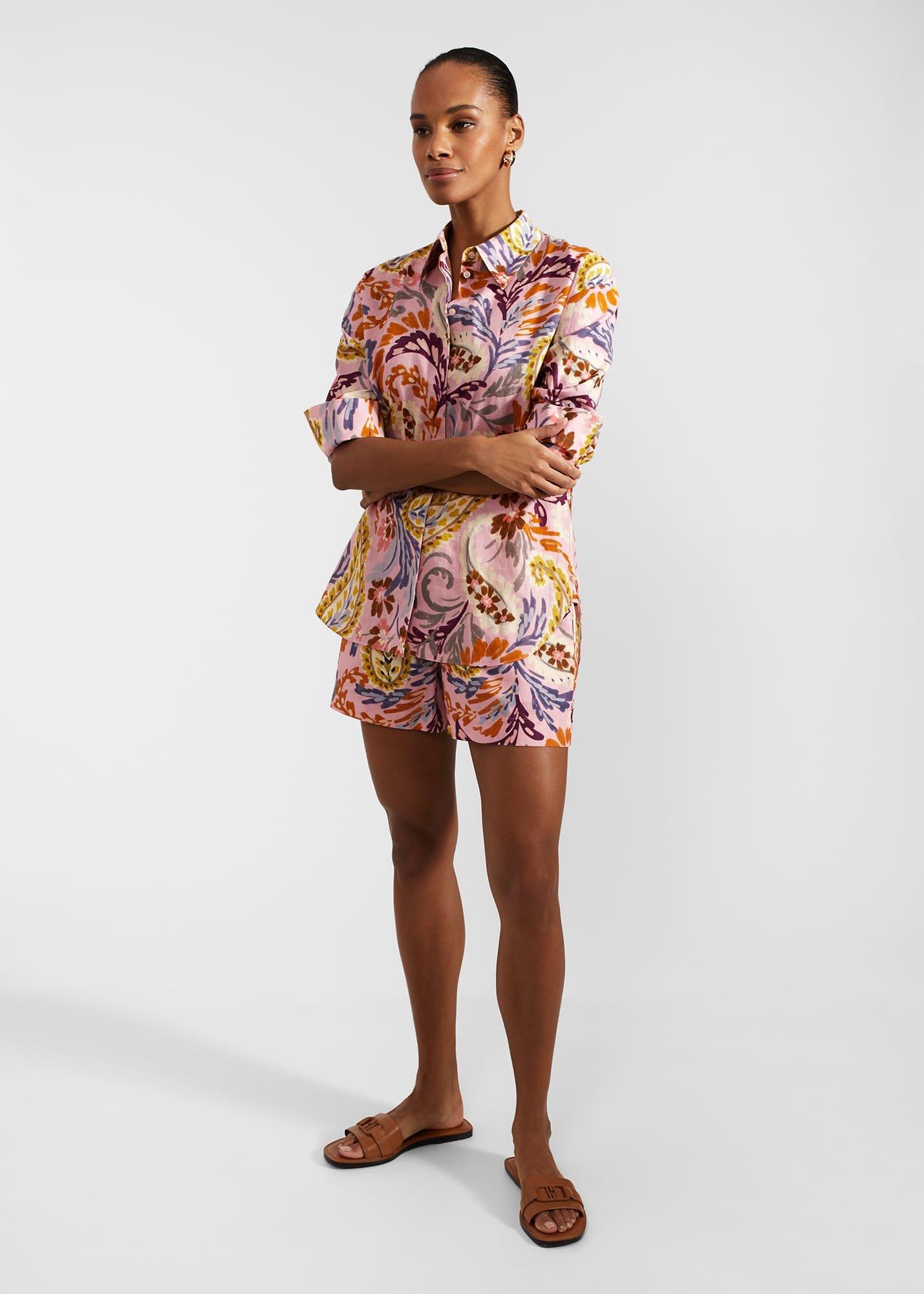 Devina Shirt With Linen, Multi, hi-res