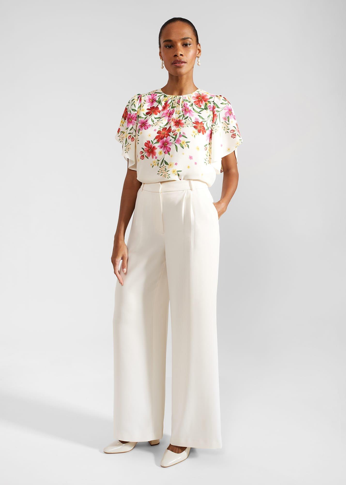 Verena Floral Top, Cream Multi, hi-res