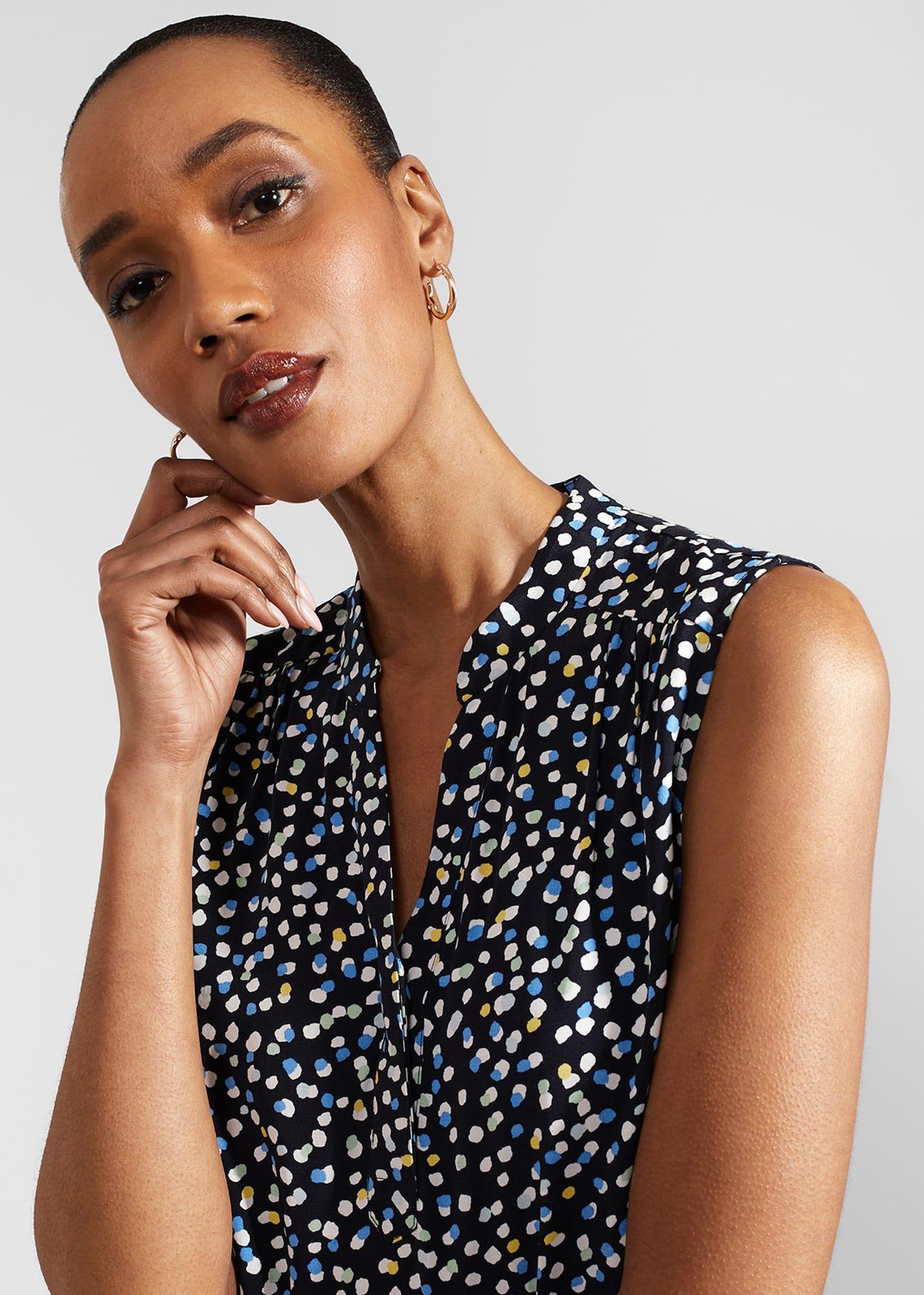 Armelle Top, Navy Multi, hi-res