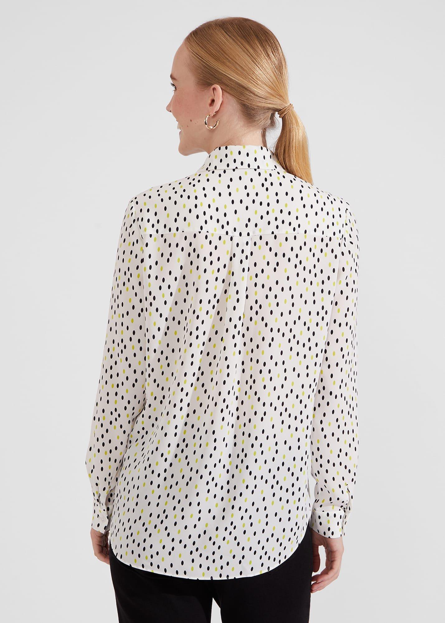 Brenna Shirt, Ivory Lime, hi-res