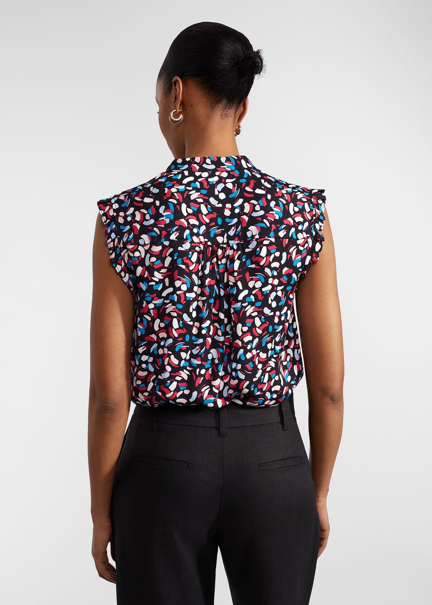 Elida Top, Navy Multi, hi-res