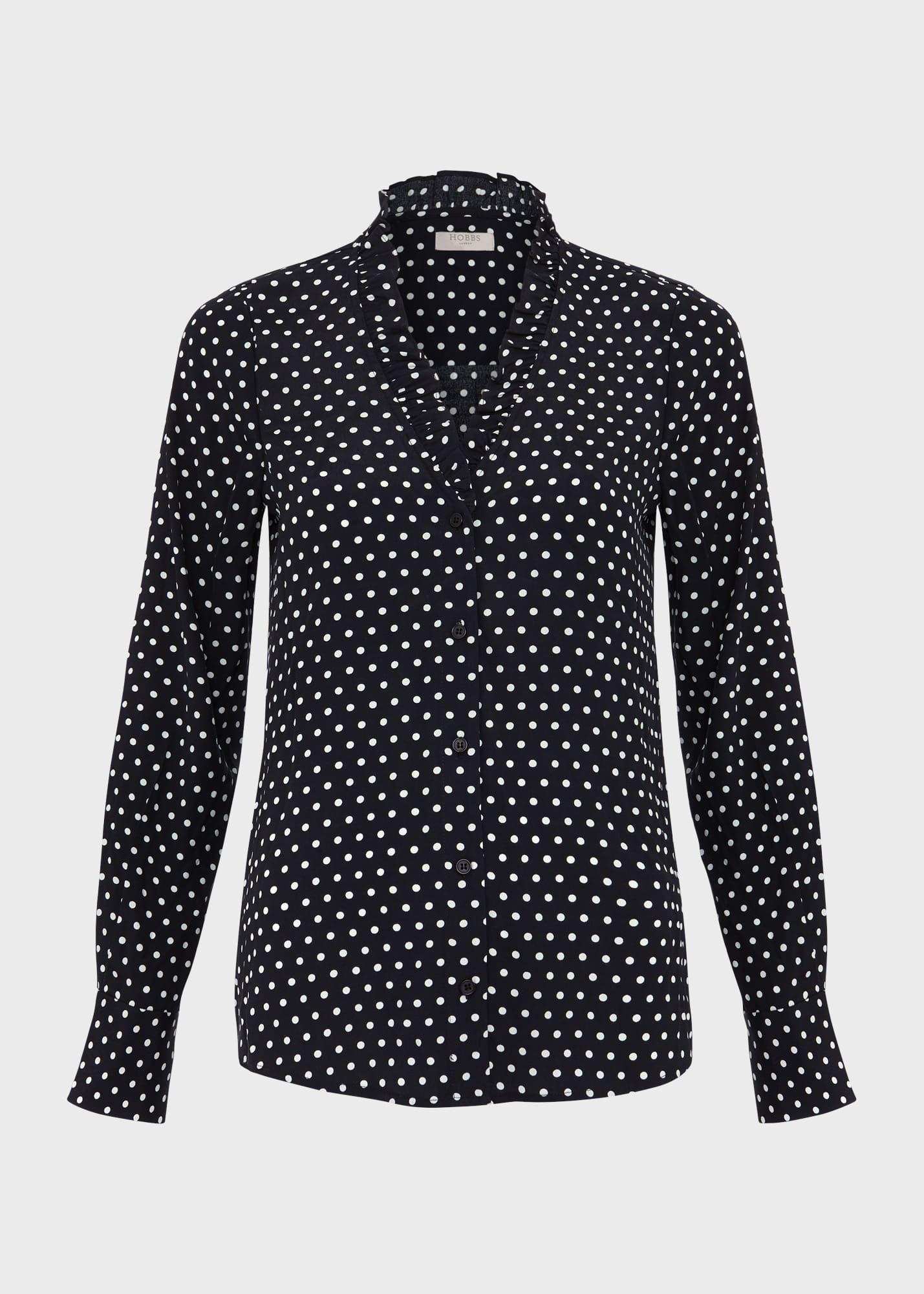 Fitzroy Blouse, Navy Ivory, hi-res