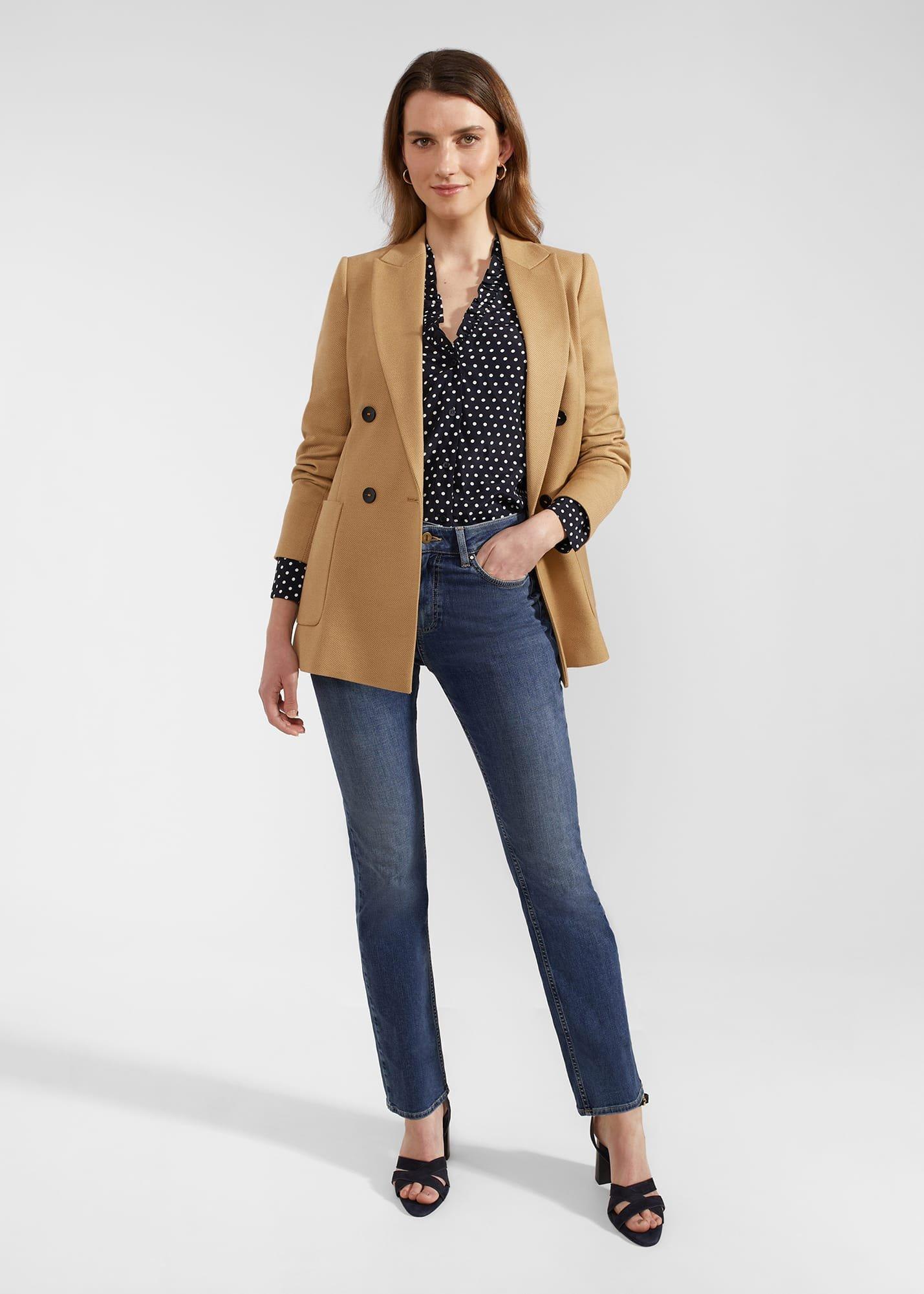 Fitzroy Blouse, Navy Ivory, hi-res