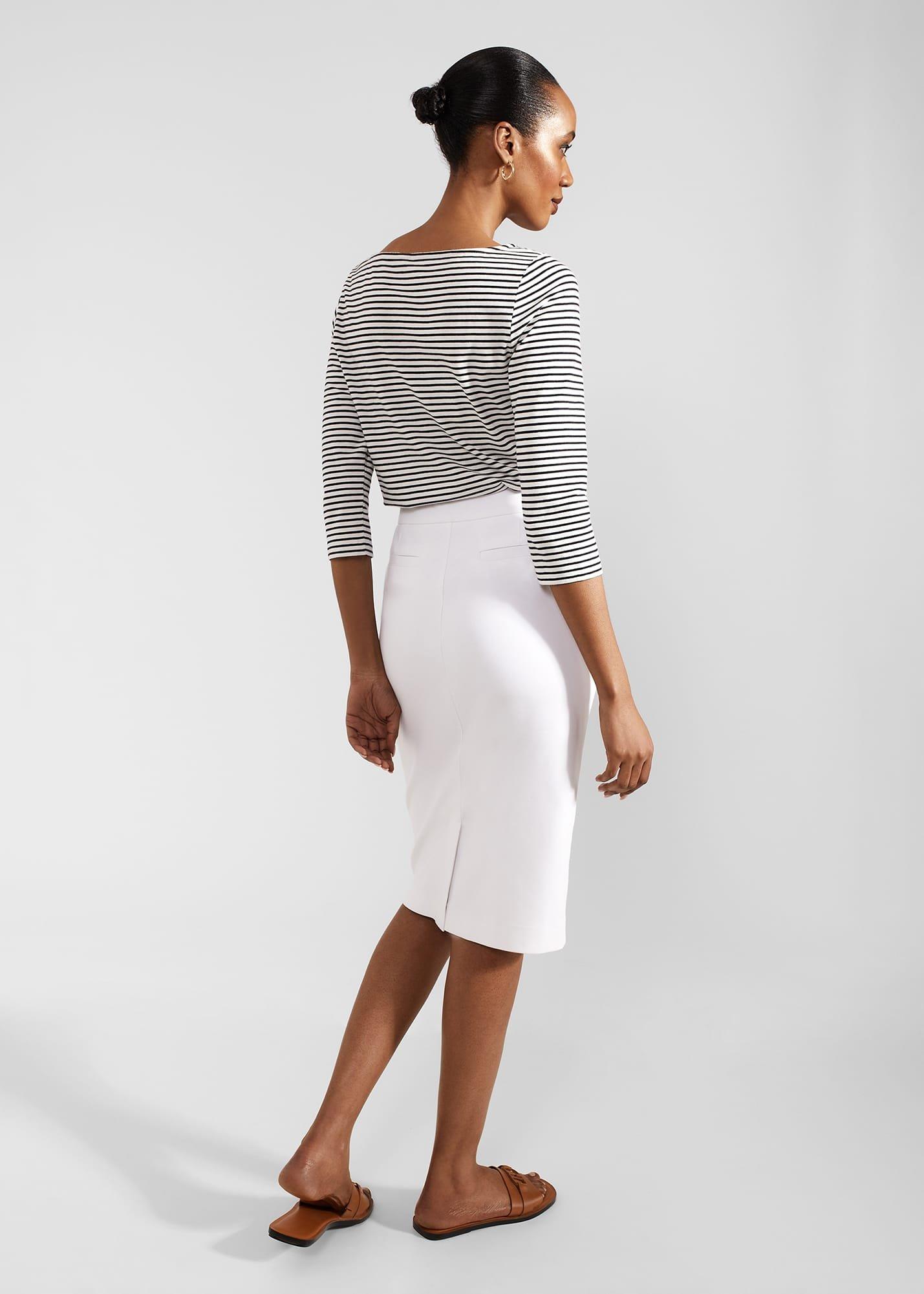 Anita Skirt With Cotton, White, hi-res