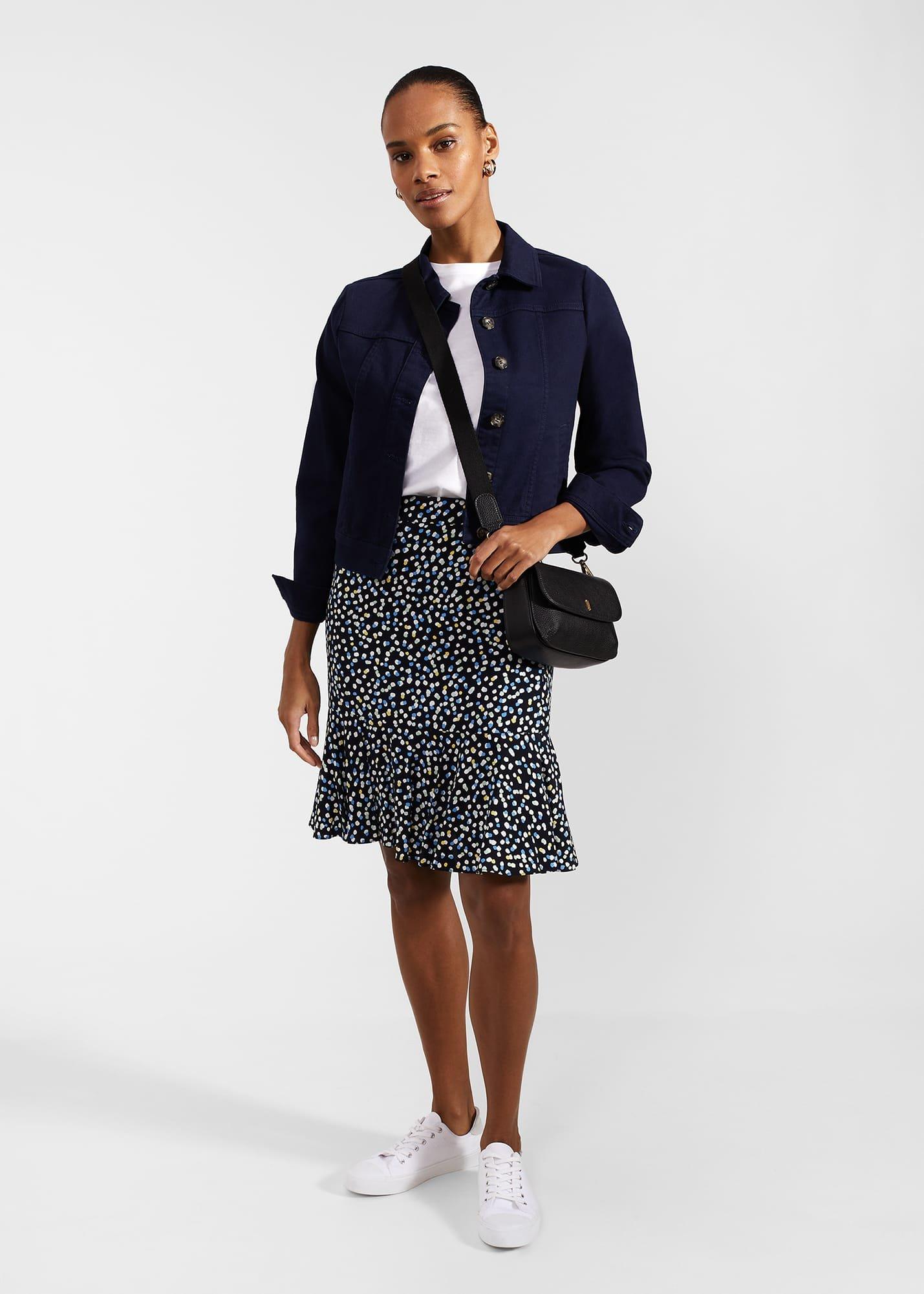 Margot Skirt, Navy Multi, hi-res