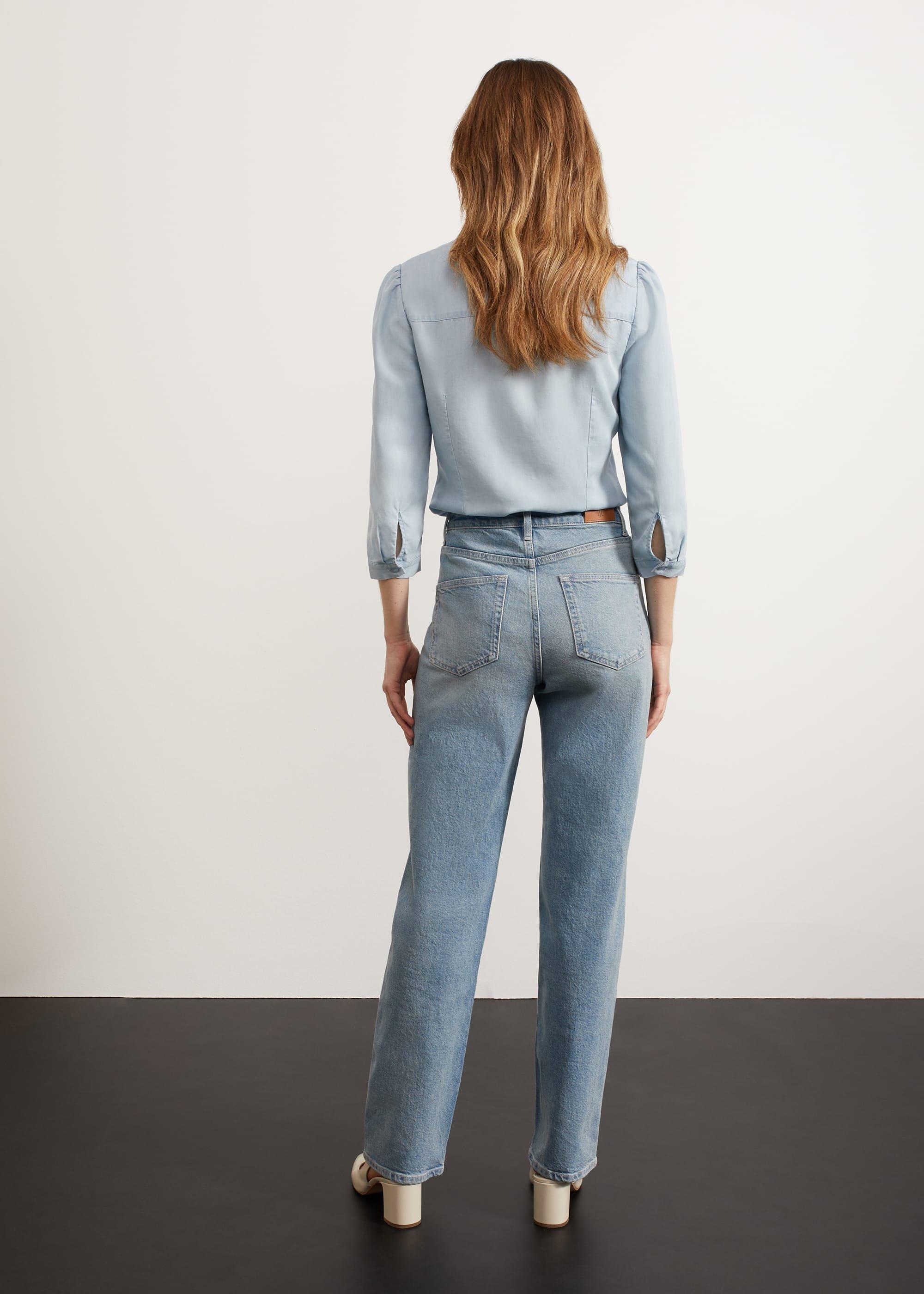 Leigh Straight Jeans, Light Blue, hi-res