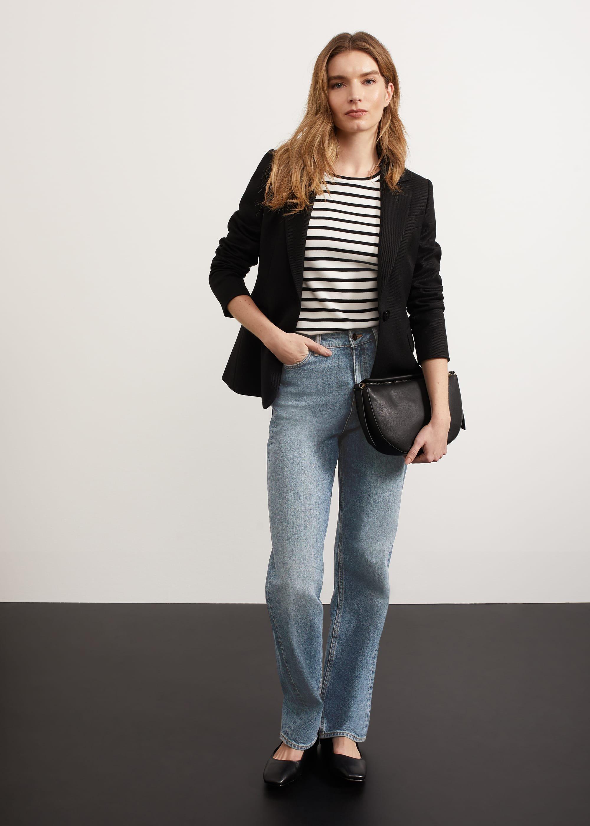 Leigh Straight Jeans, Light Blue, hi-res