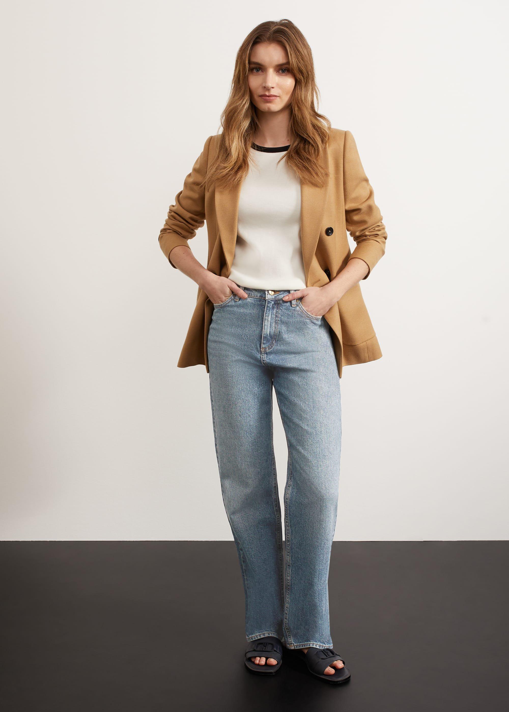 Leigh Straight Jeans, Light Blue, hi-res