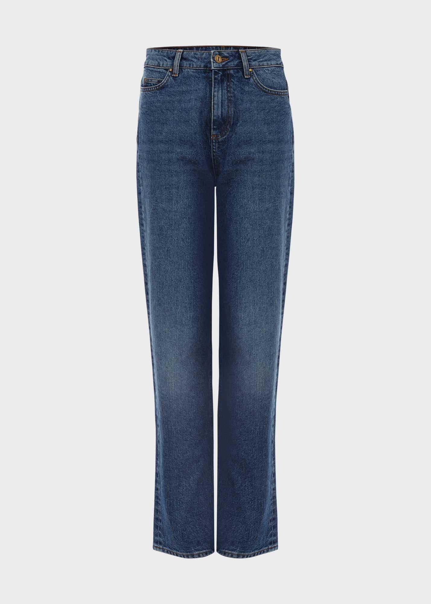 Leigh Straight Jeans, Mid Wash, hi-res