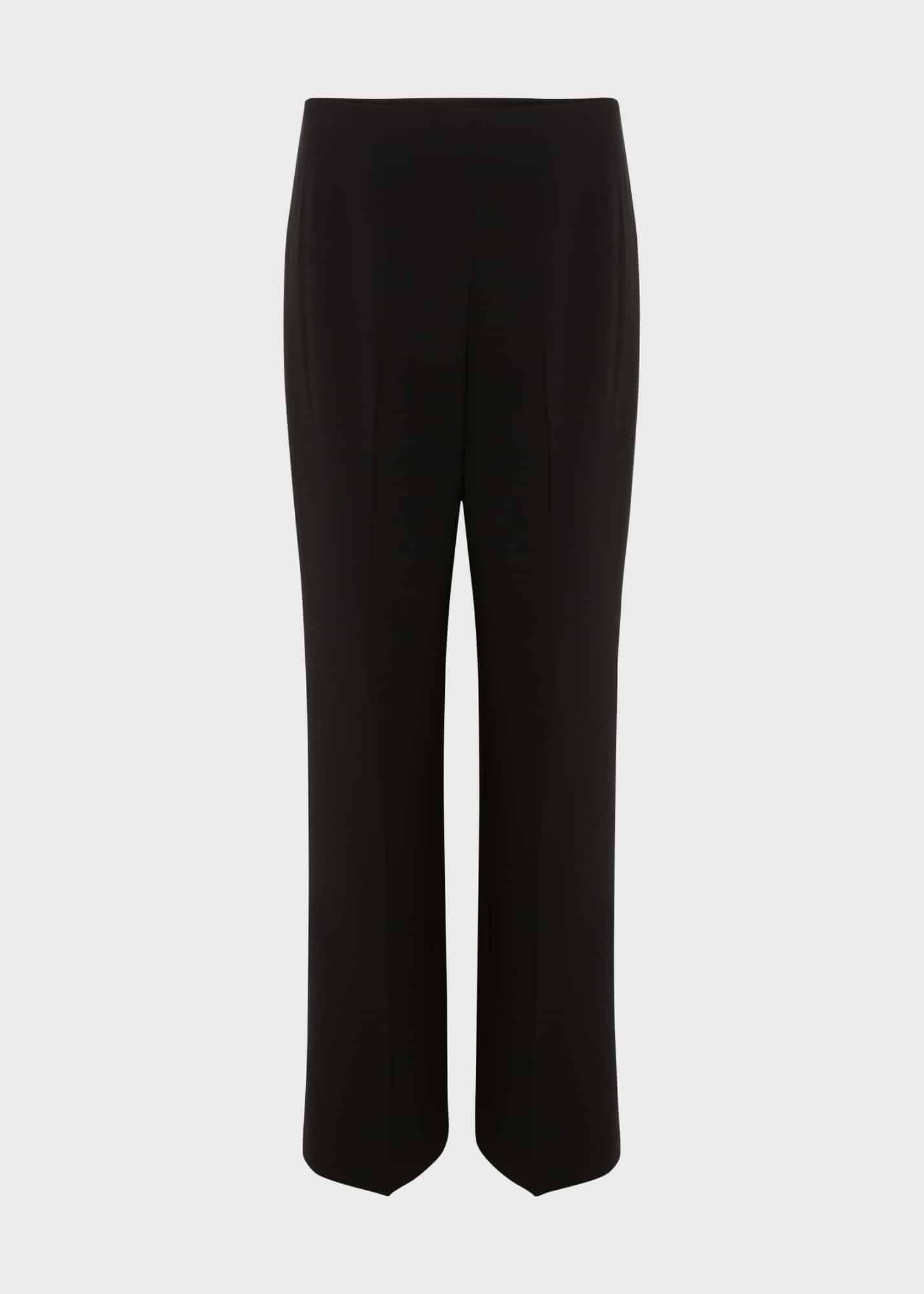 Vanessa Wide Leg Trousers, Black, hi-res
