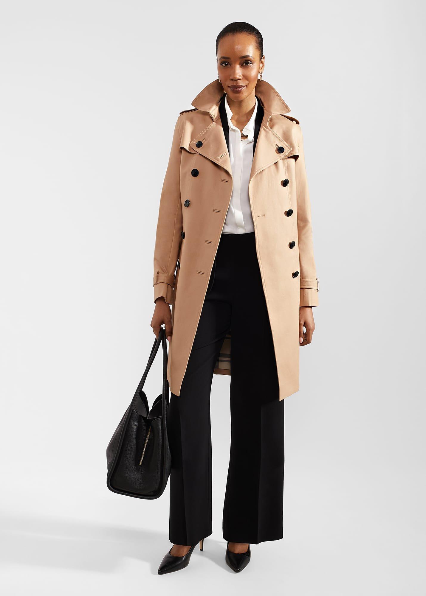 Vanessa Wide Leg Trousers, Black, hi-res