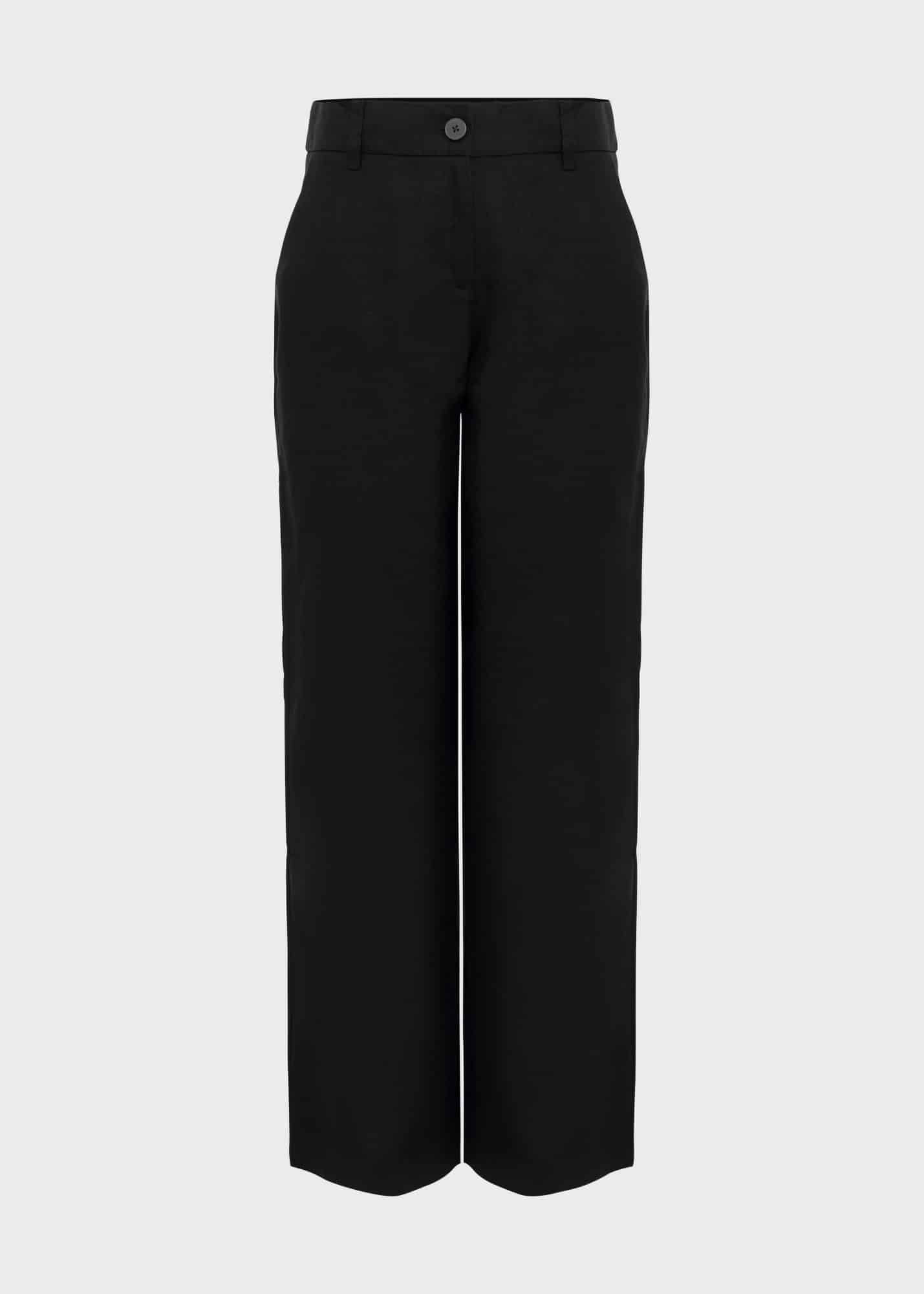 Lynn Linen Trousers, Black, hi-res