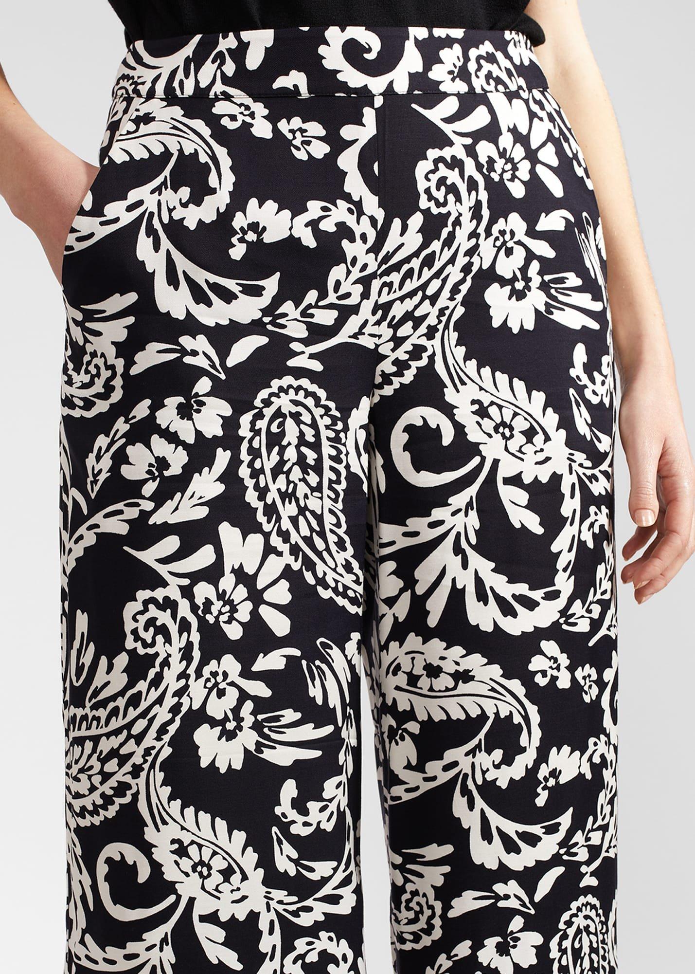 Petite Ashlyn Trousers, Navy Ivory, hi-res