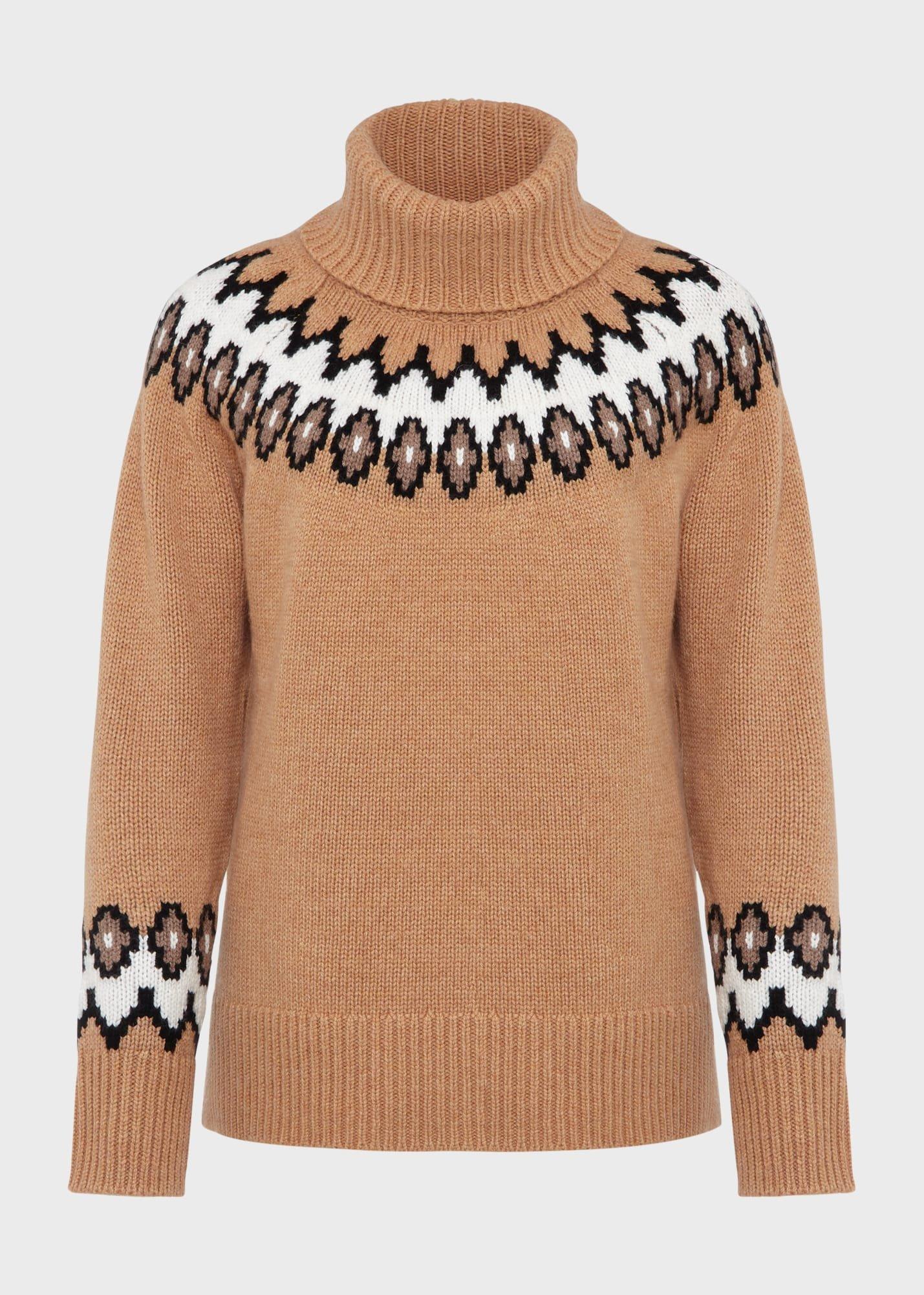 Aleena Fairisle Jumper With Alpaca