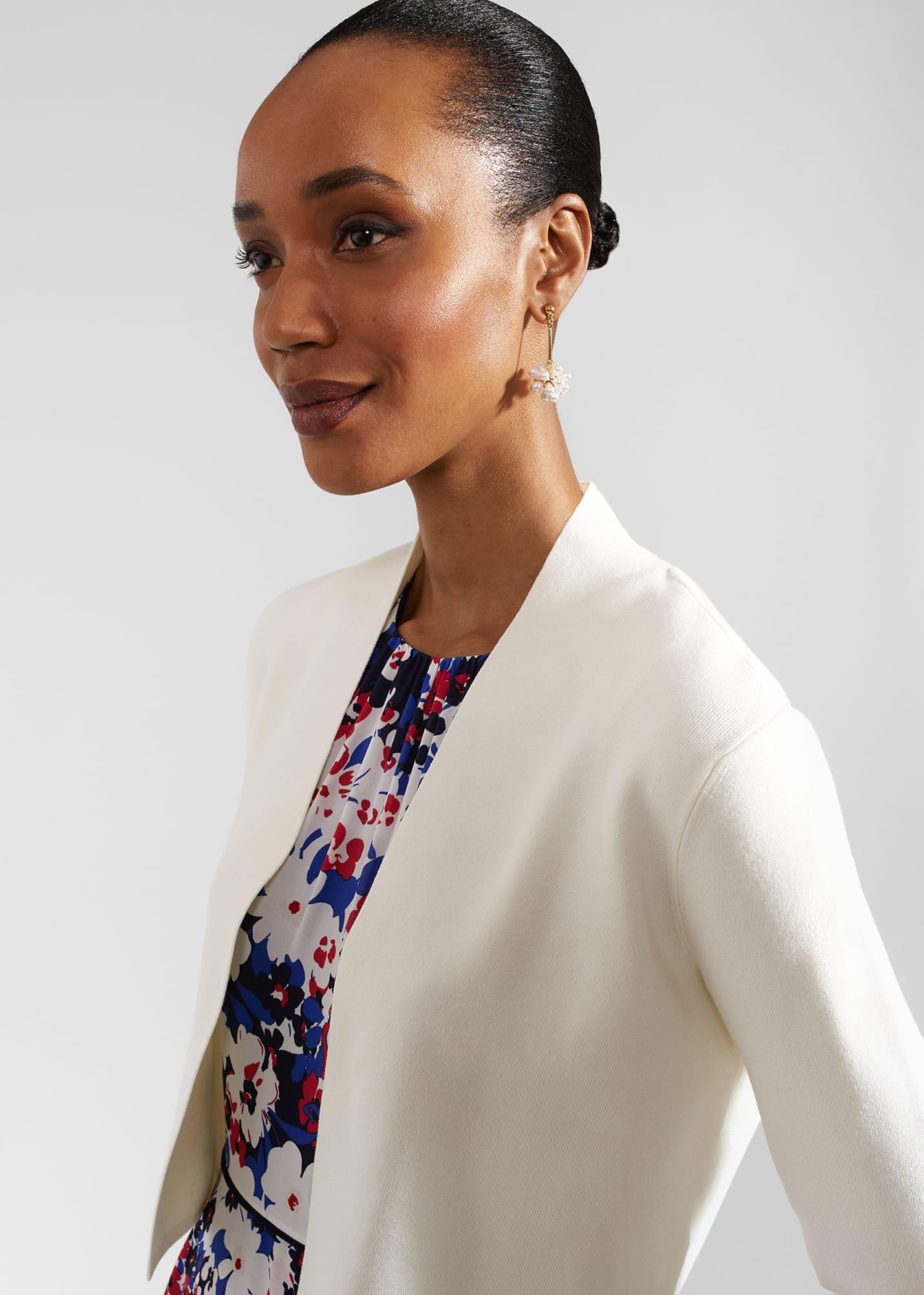 Enid Cardigan, Ivory, hi-res
