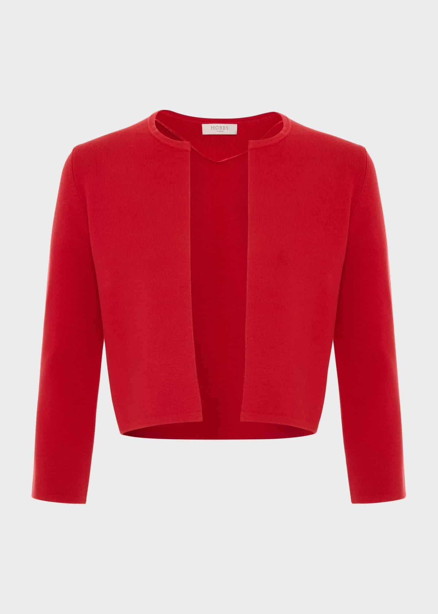 Ella Cardigan, Cherry Red, hi-res