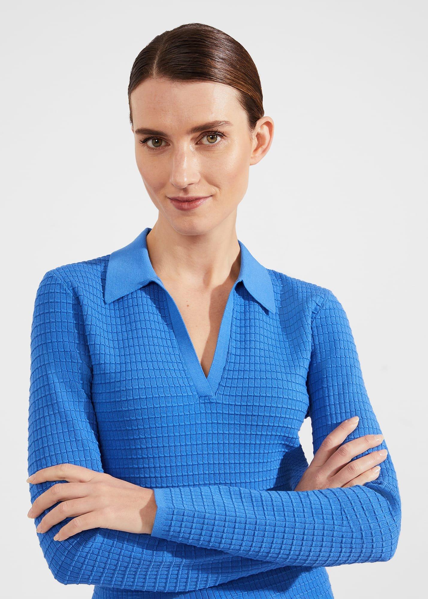 Tamara Polo Jumper, Fjord Blue, hi-res