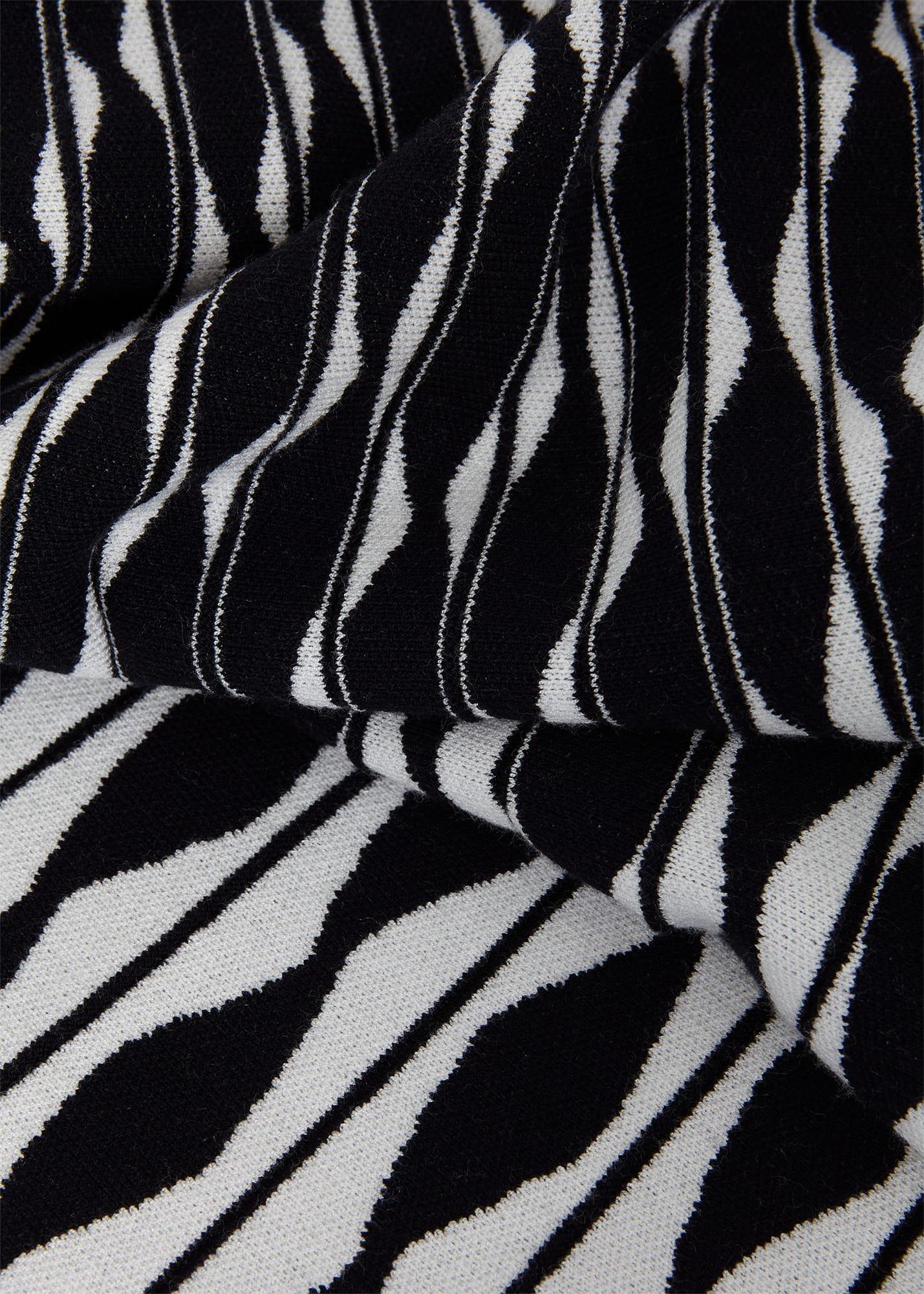 Larna Knitted Dress, Navy Ivory, hi-res