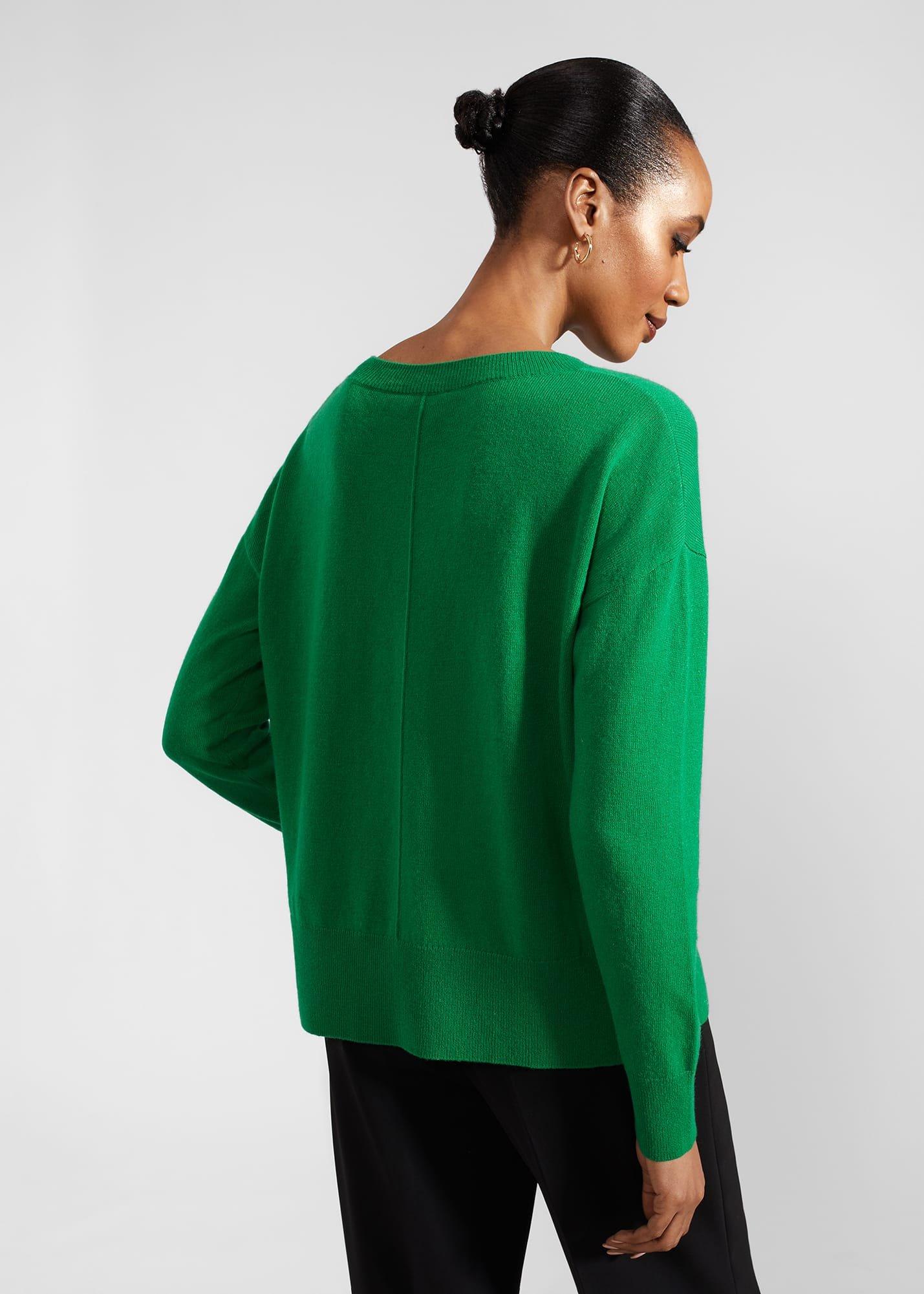 Yasmin Jumper With Cashmere, Malachite Green, hi-res