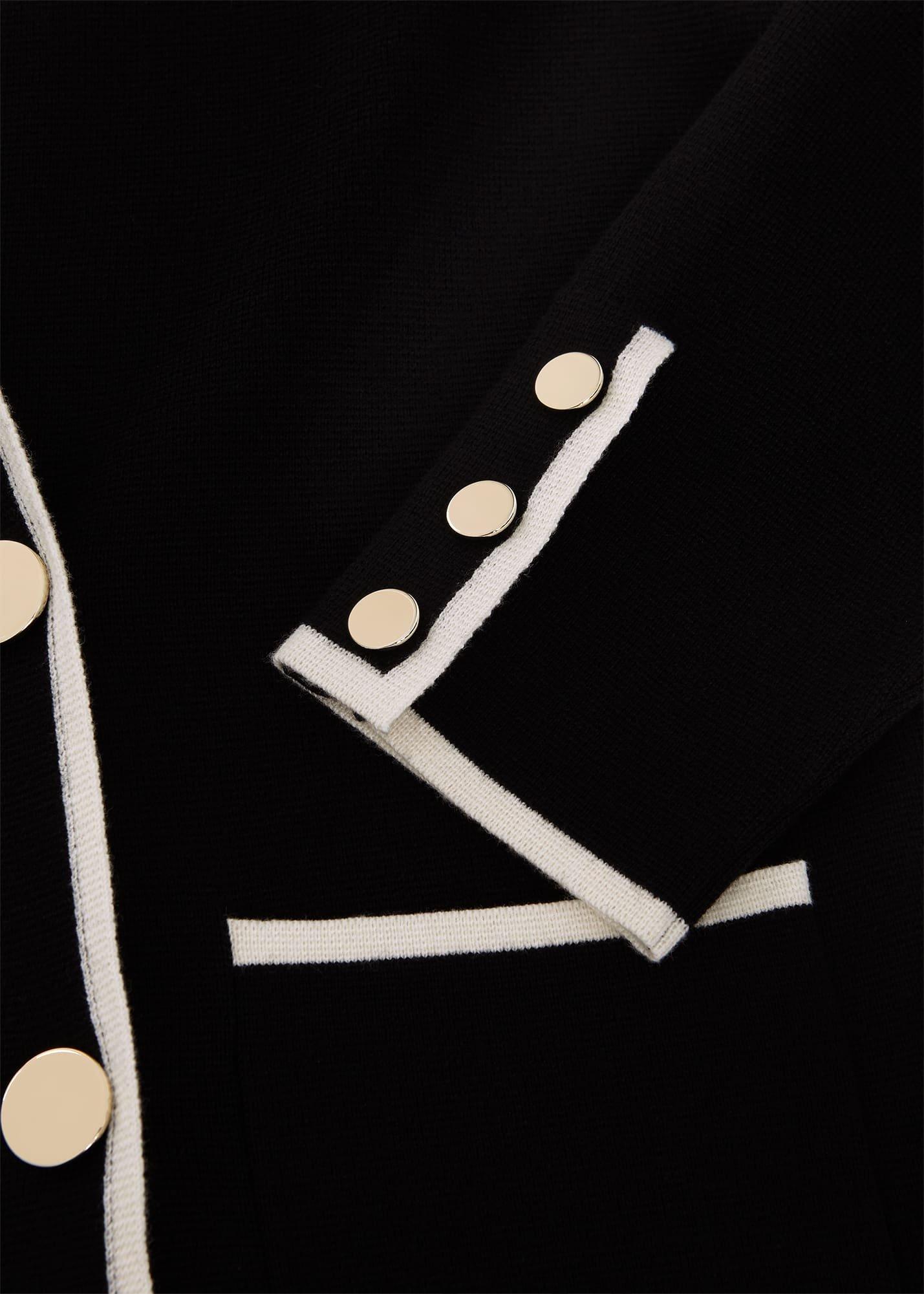 Hatfield Cotton Wool Jacket, Black Ivory, hi-res