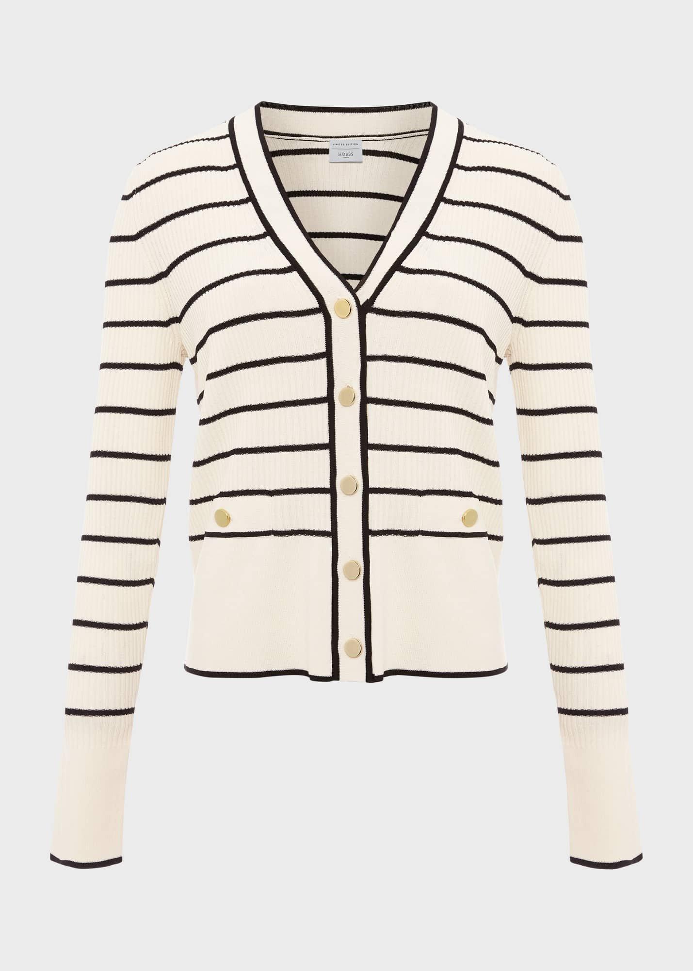 Belmont Cardigan, Ivory Black, hi-res