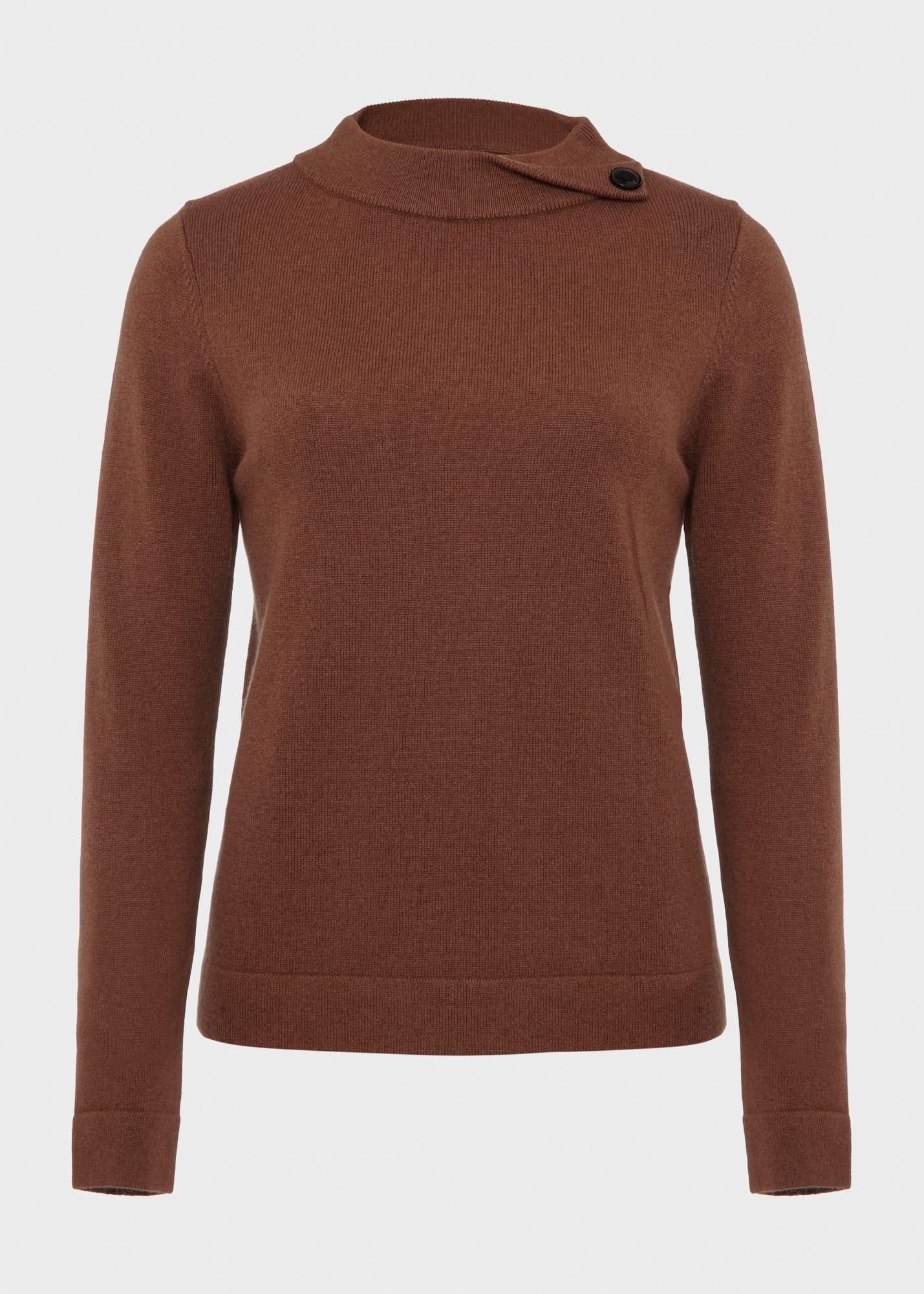 Talia Wool Cashmere Jumper, Toffee, hi-res