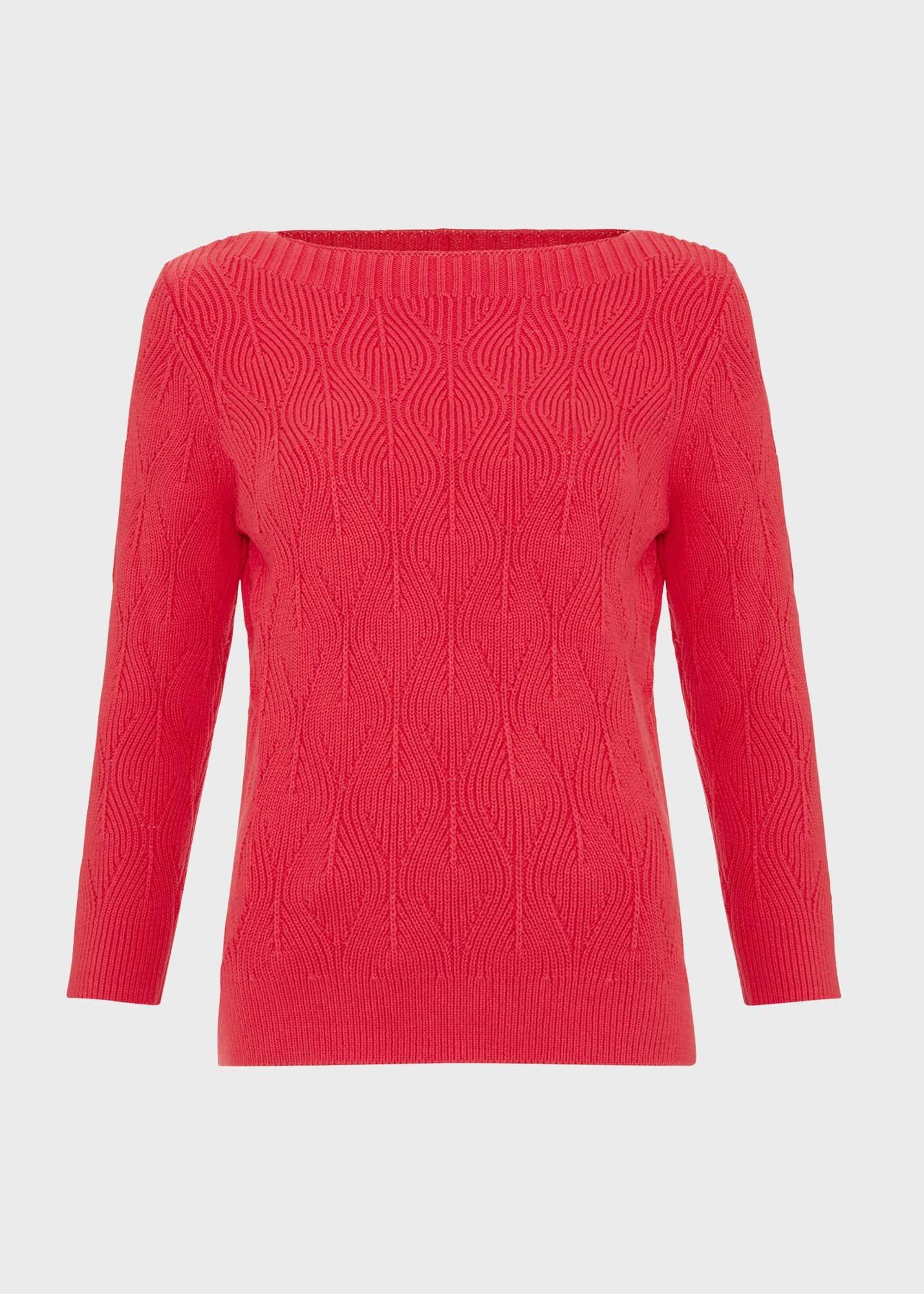 Laney Cotton Jumper, Rouge Pink, hi-res