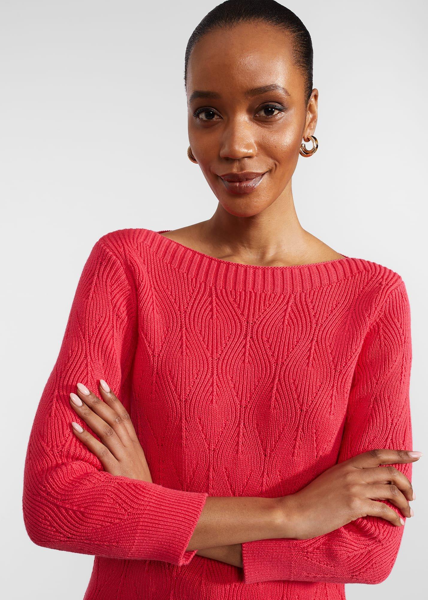 Laney Cotton Jumper, Rouge Pink, hi-res