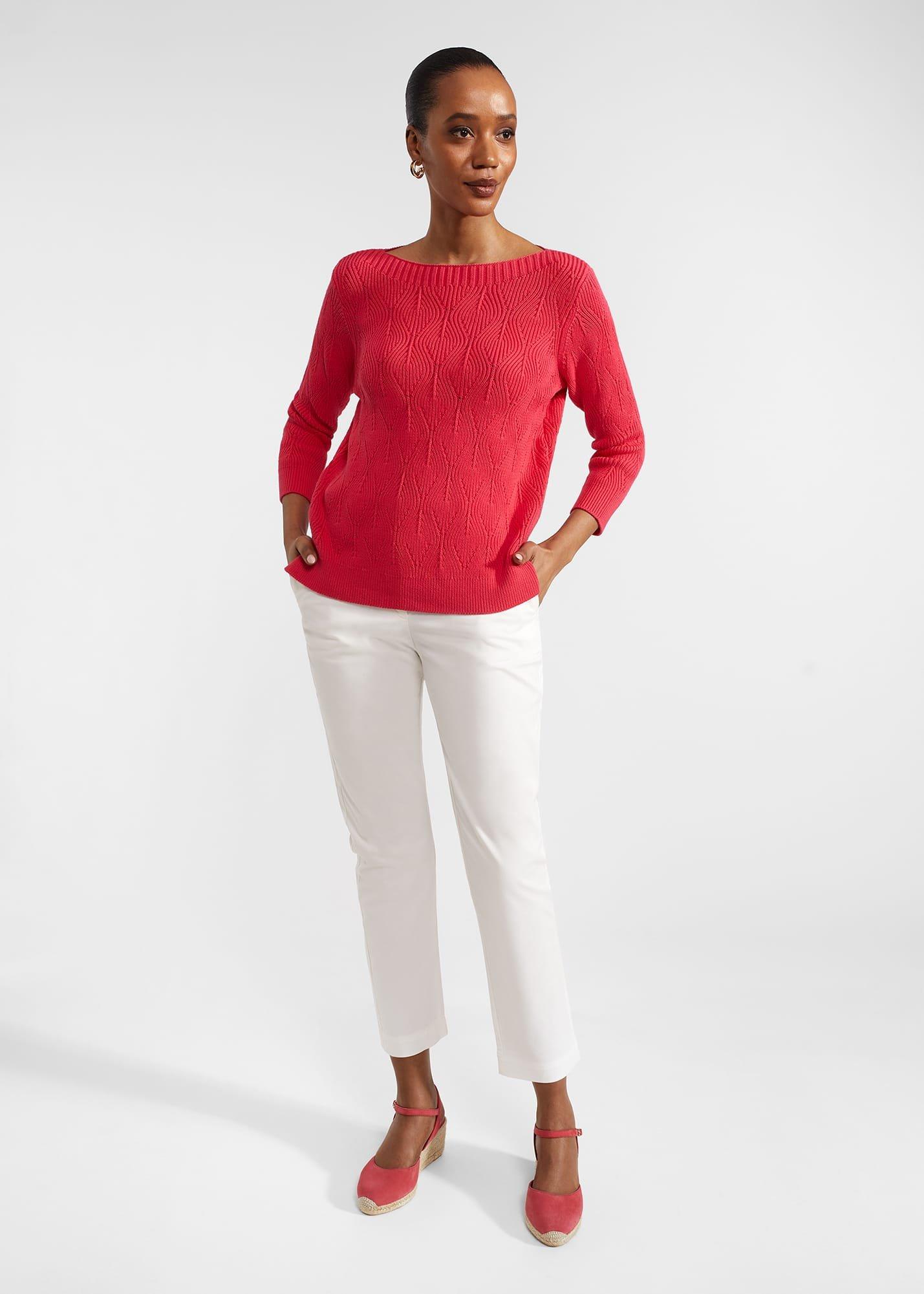 Laney Cotton Jumper, Rouge Pink, hi-res