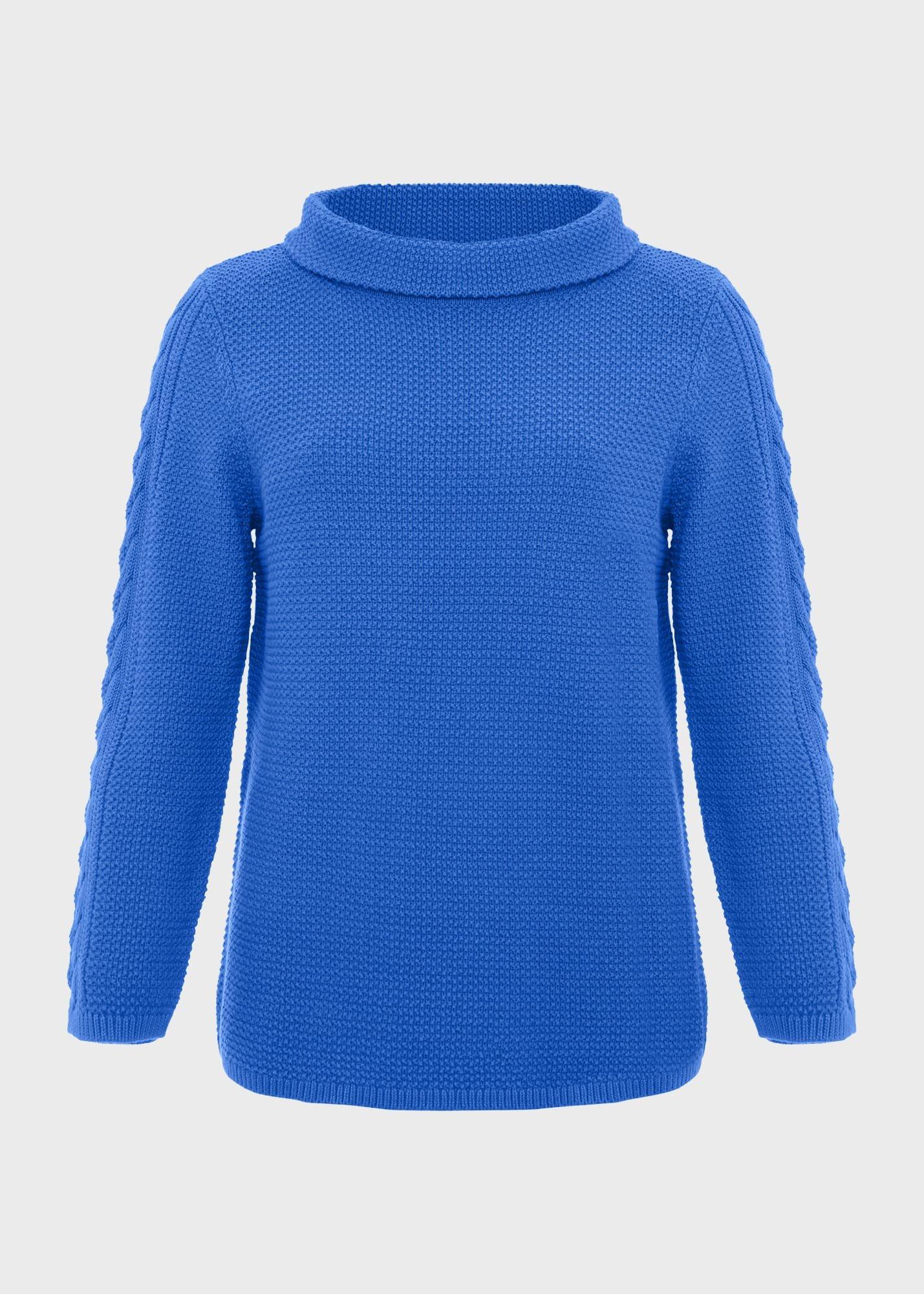 Camilla Cotton Jumper, Fjord Blue, hi-res