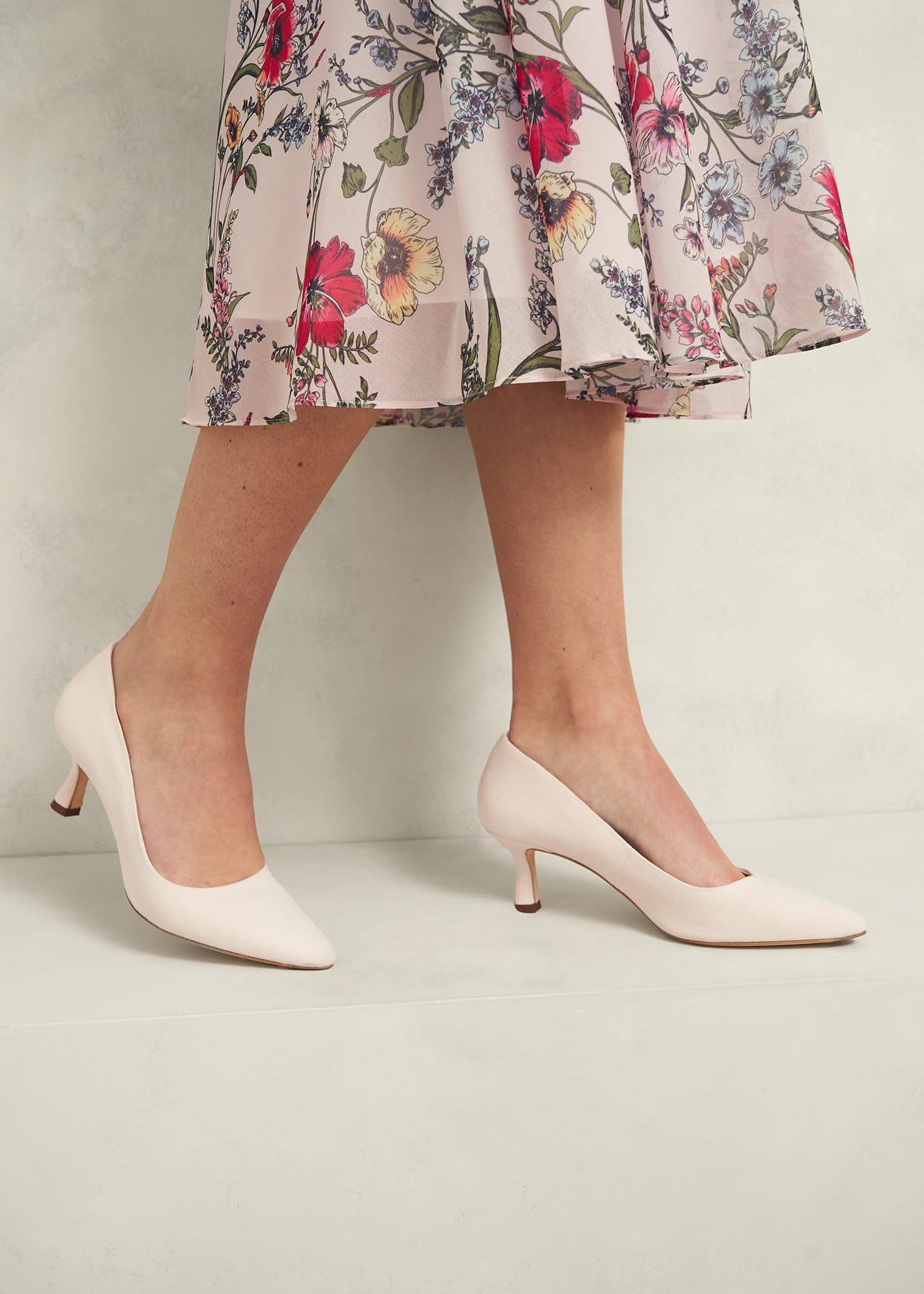 Esther Court Shoes, Pale Pink, hi-res