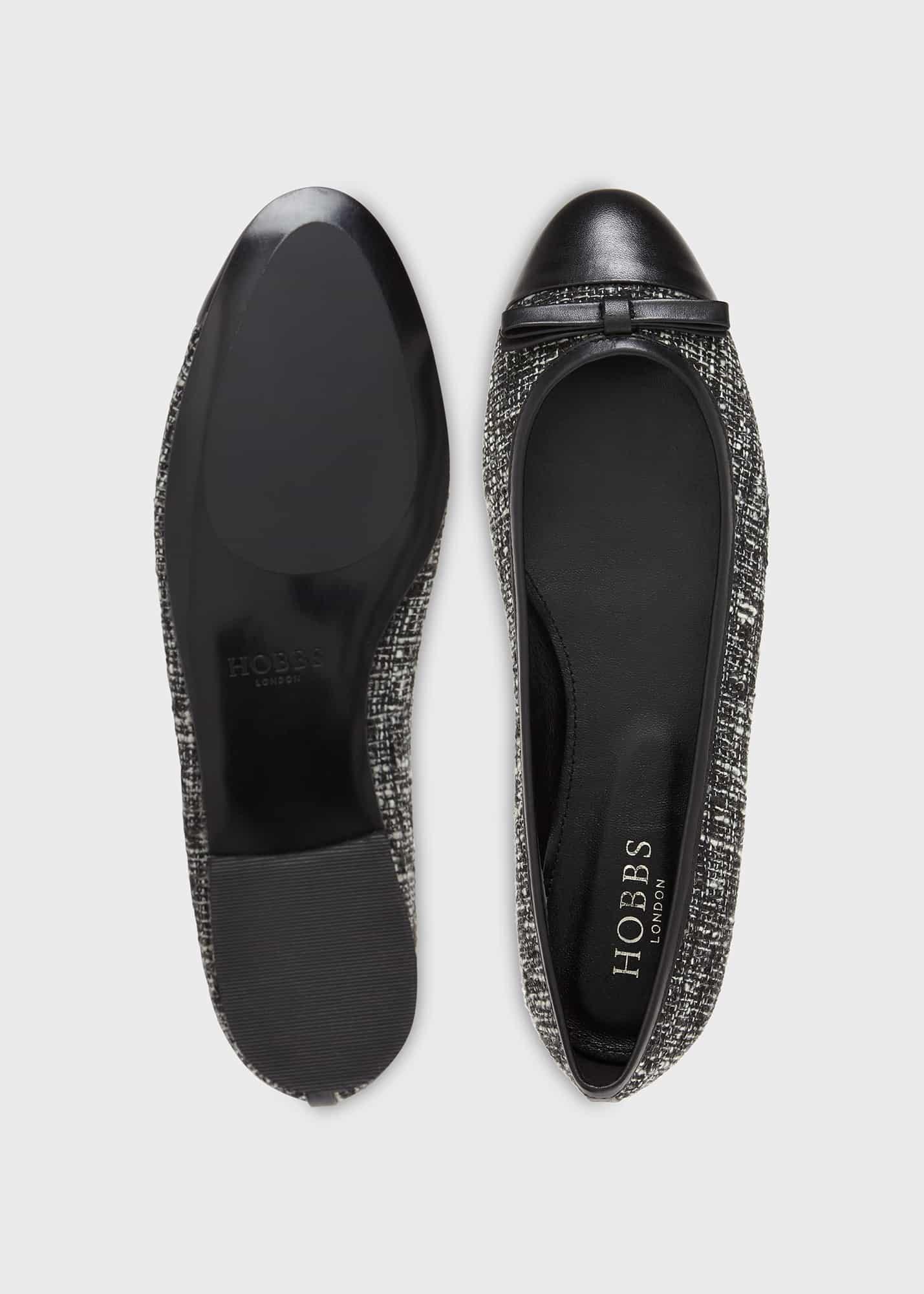 Diana Ballet Flats, Black Ivory, hi-res
