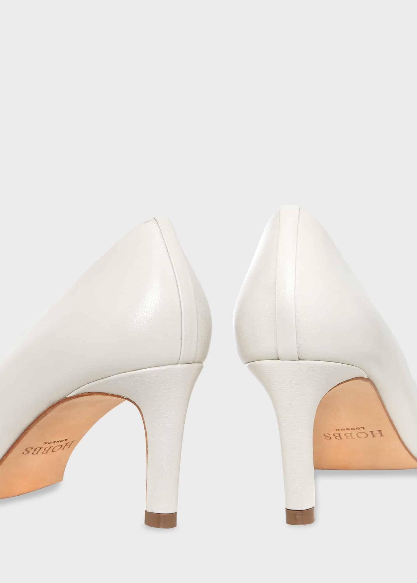 Lizzie Leather Courts, Ivory, hi-res