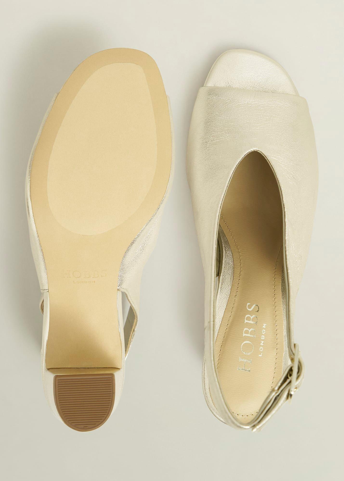 Kali Leather Sandals, Gold, hi-res