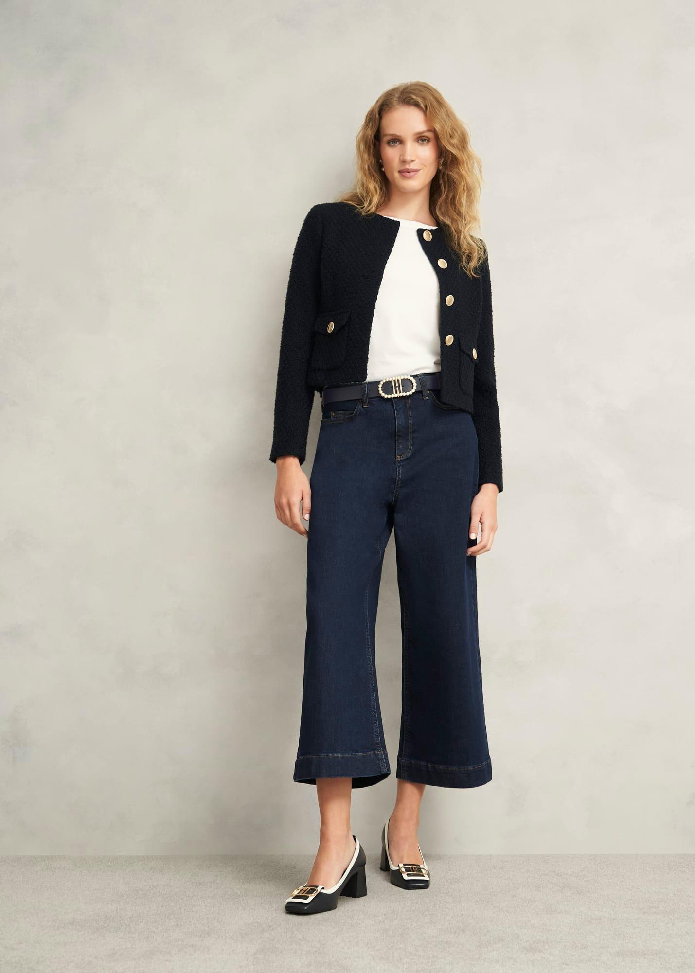 Keira Pearl Waist Belt, Midnight Navy, hi-res