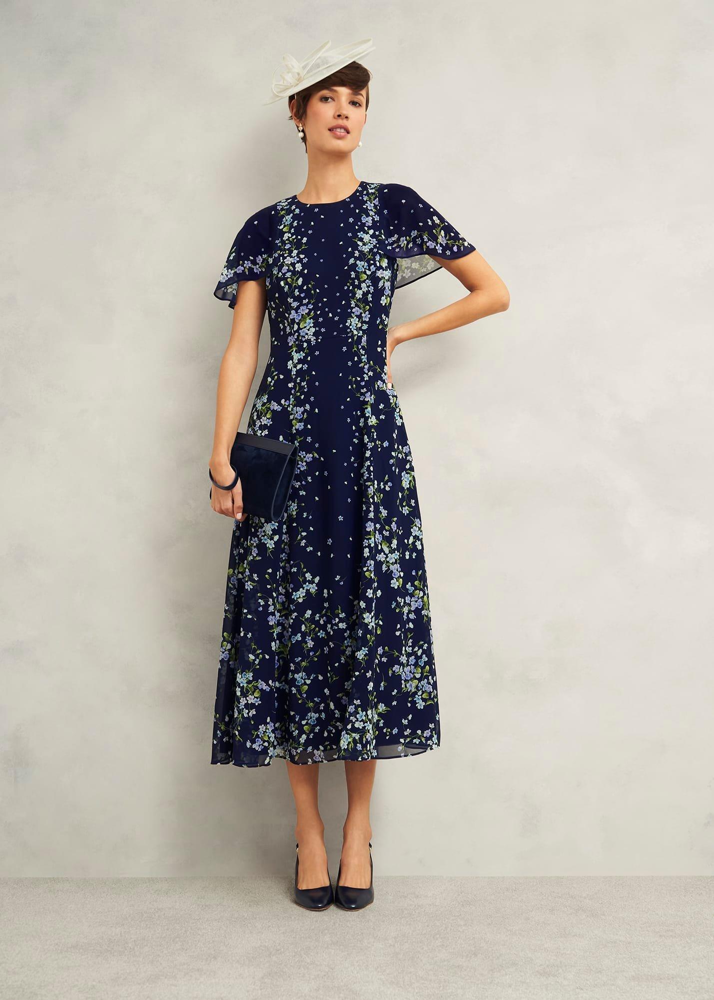 Catherine Suede Wristlet, Midnight Navy, hi-res