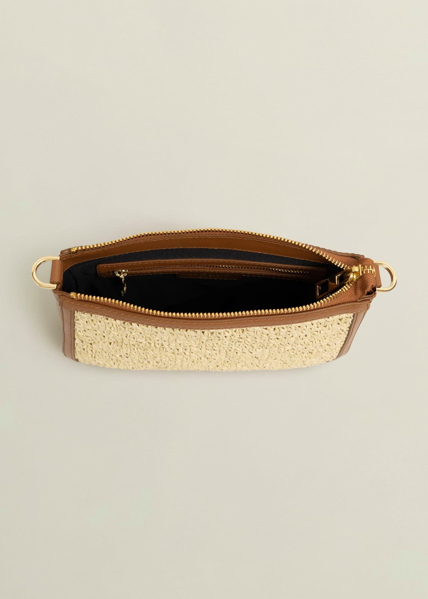 Briella Raffia Bag, Natural Tan, hi-res