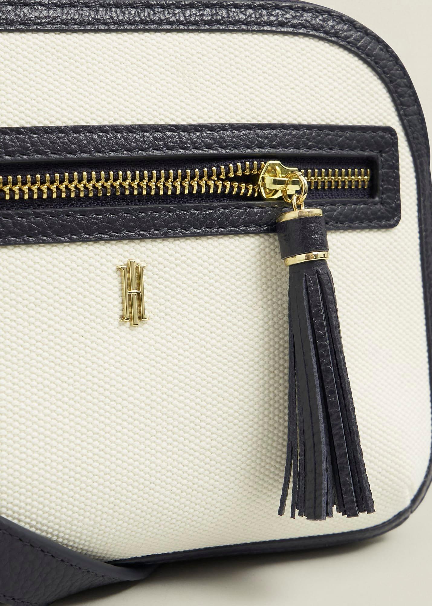 Carlton Canvas Crossbody Bag, Natural Navy, hi-res