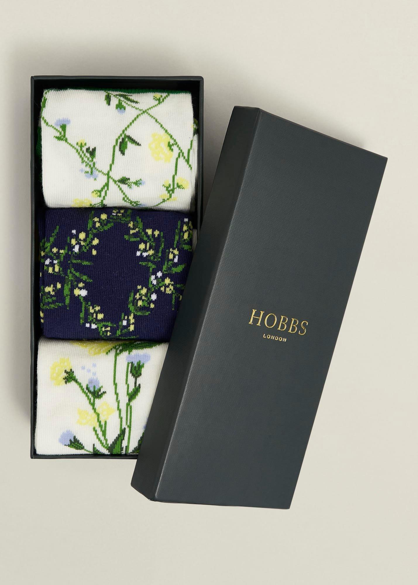 Spring Sock Set, Green Navy Blue, hi-res