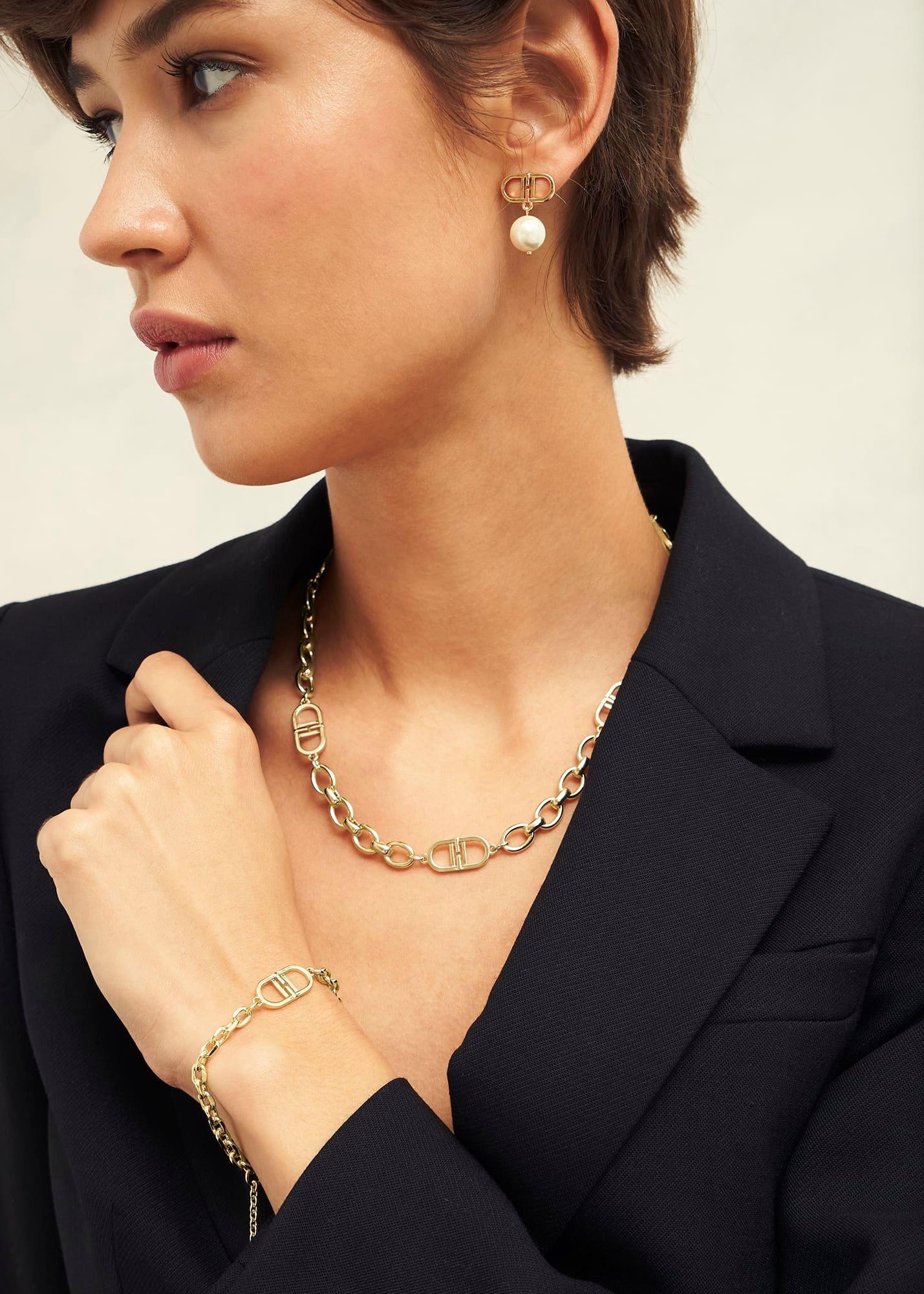 Bette Chain Bracelet, Gold, hi-res