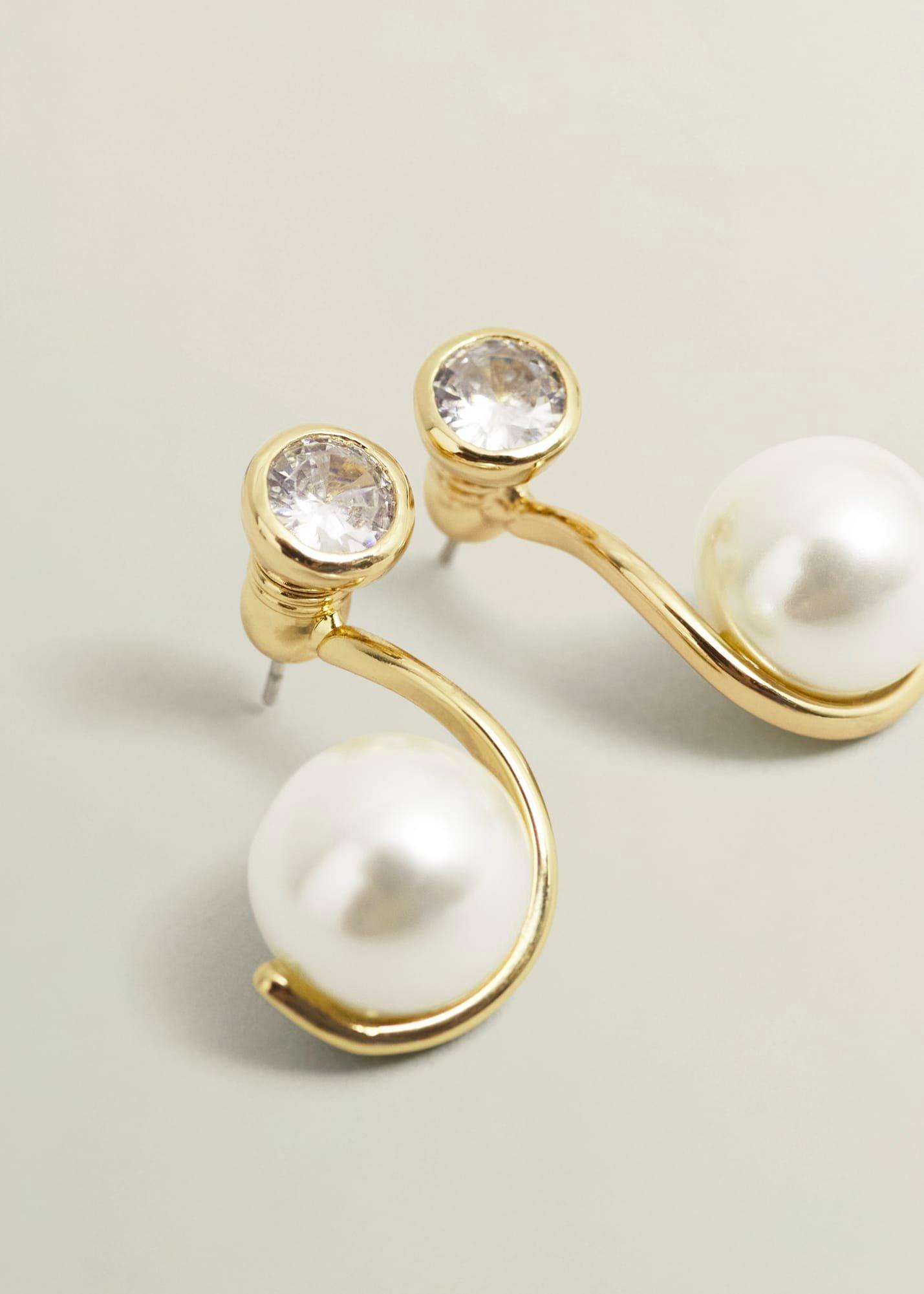 Robyn Glass Earrings, Gold, hi-res