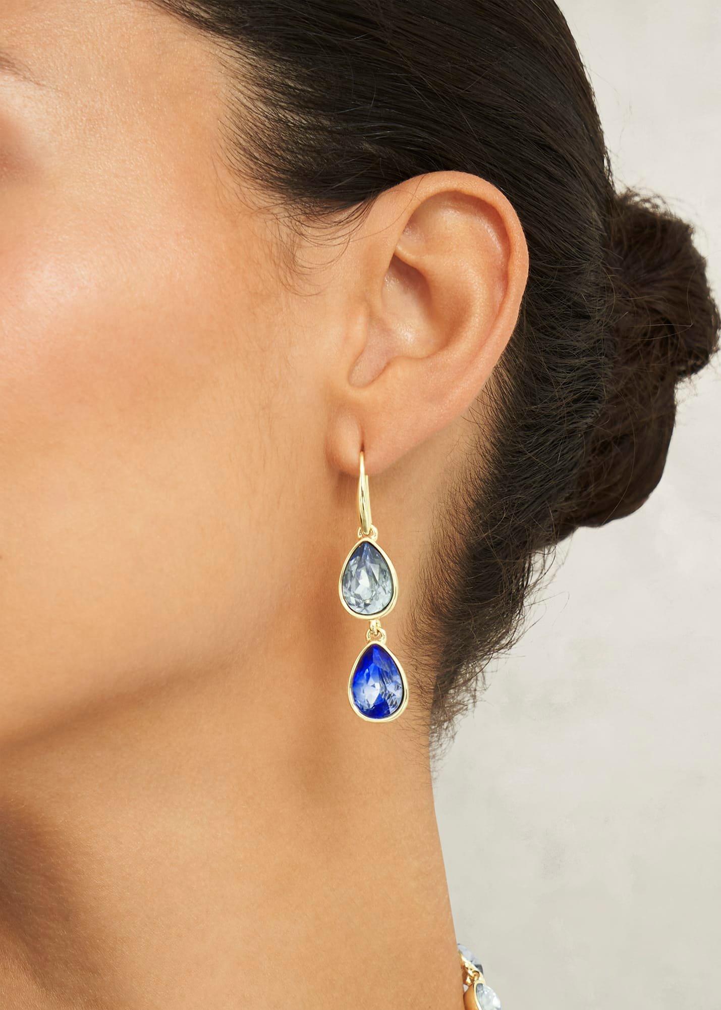 Indira Earrings, Blue Gold, hi-res