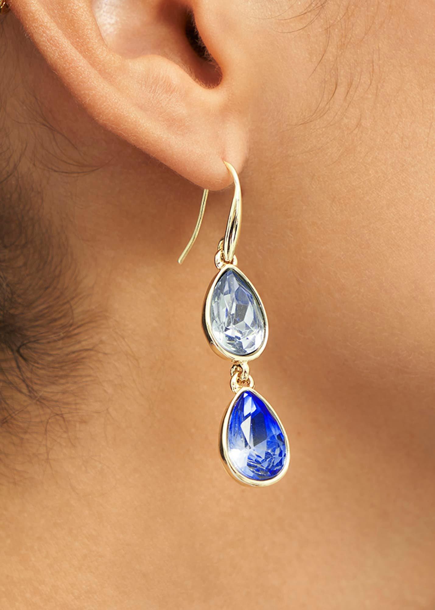 Indira Earrings, Blue Gold, hi-res