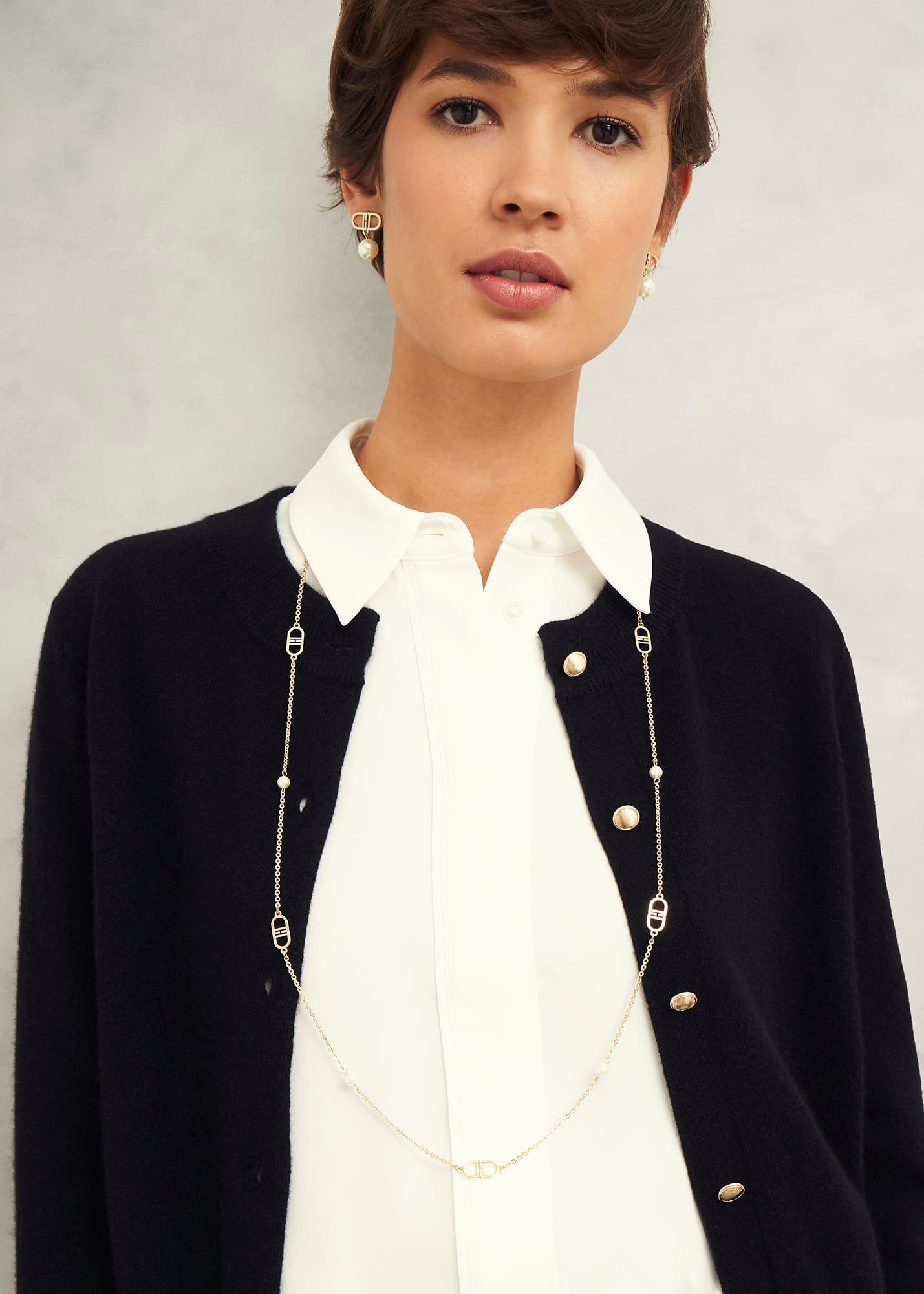 Bette Long Necklace, Gold, hi-res