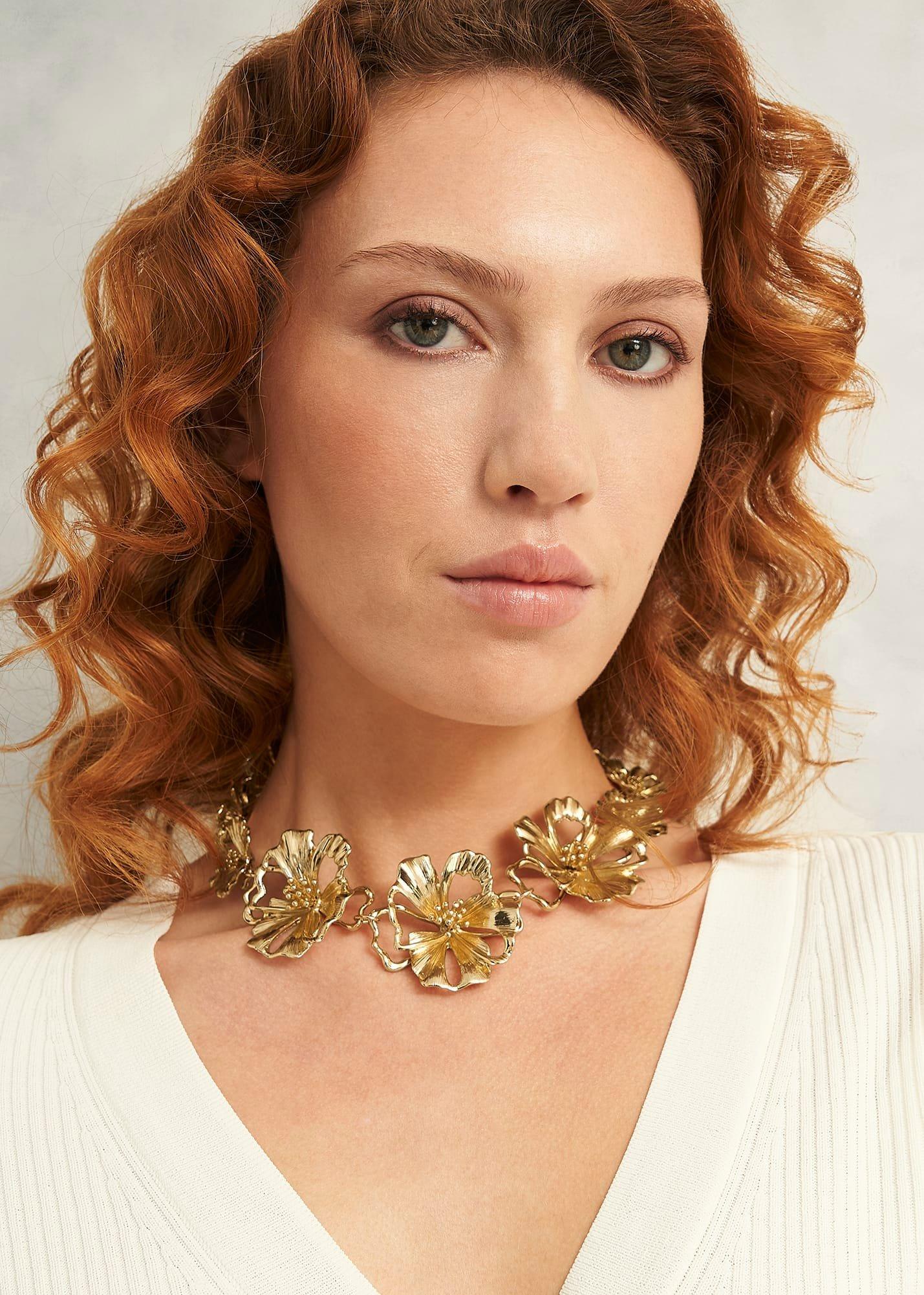 Samira Necklace, Gold, hi-res