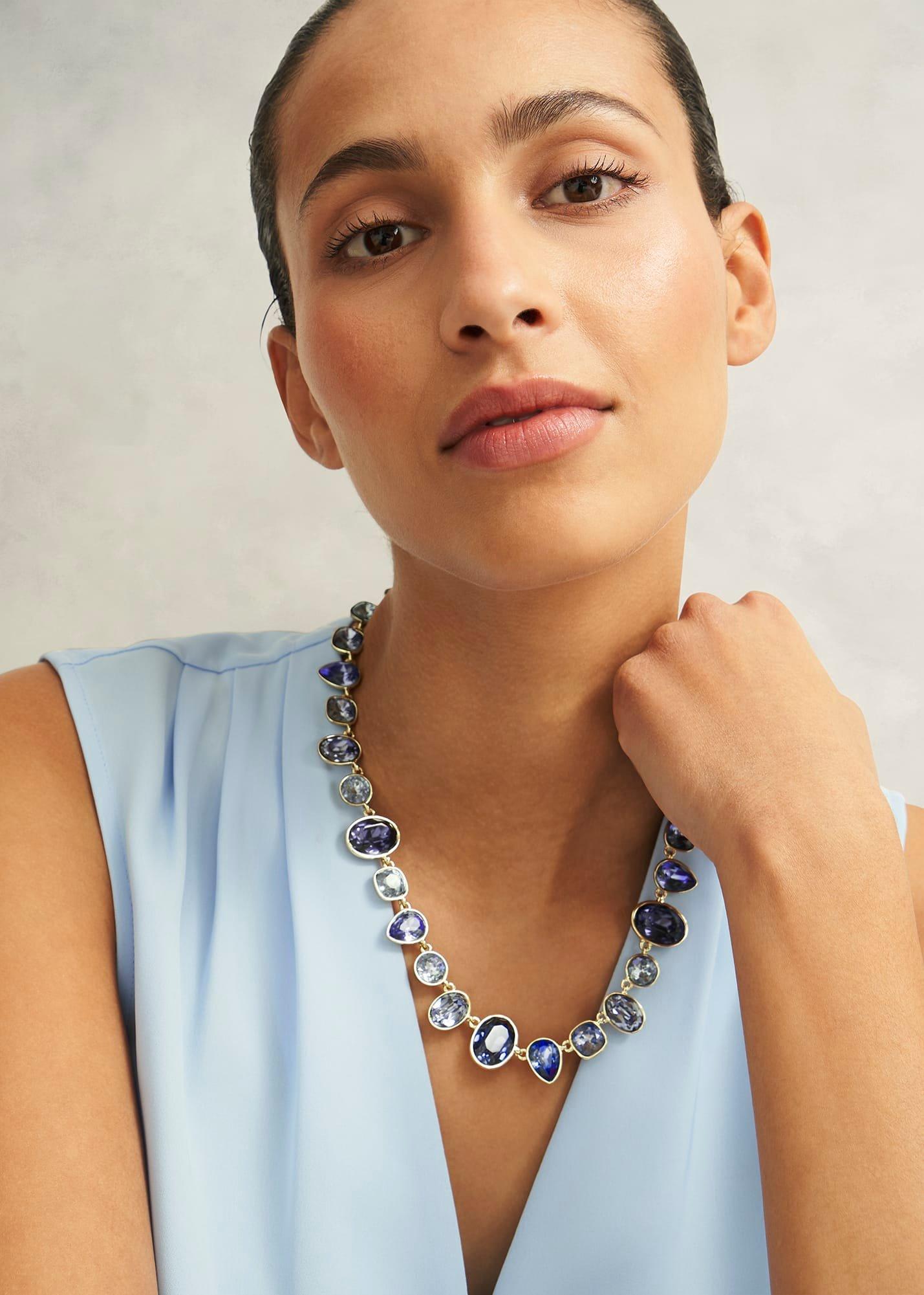 Indira Necklace, Blue Gold, hi-res