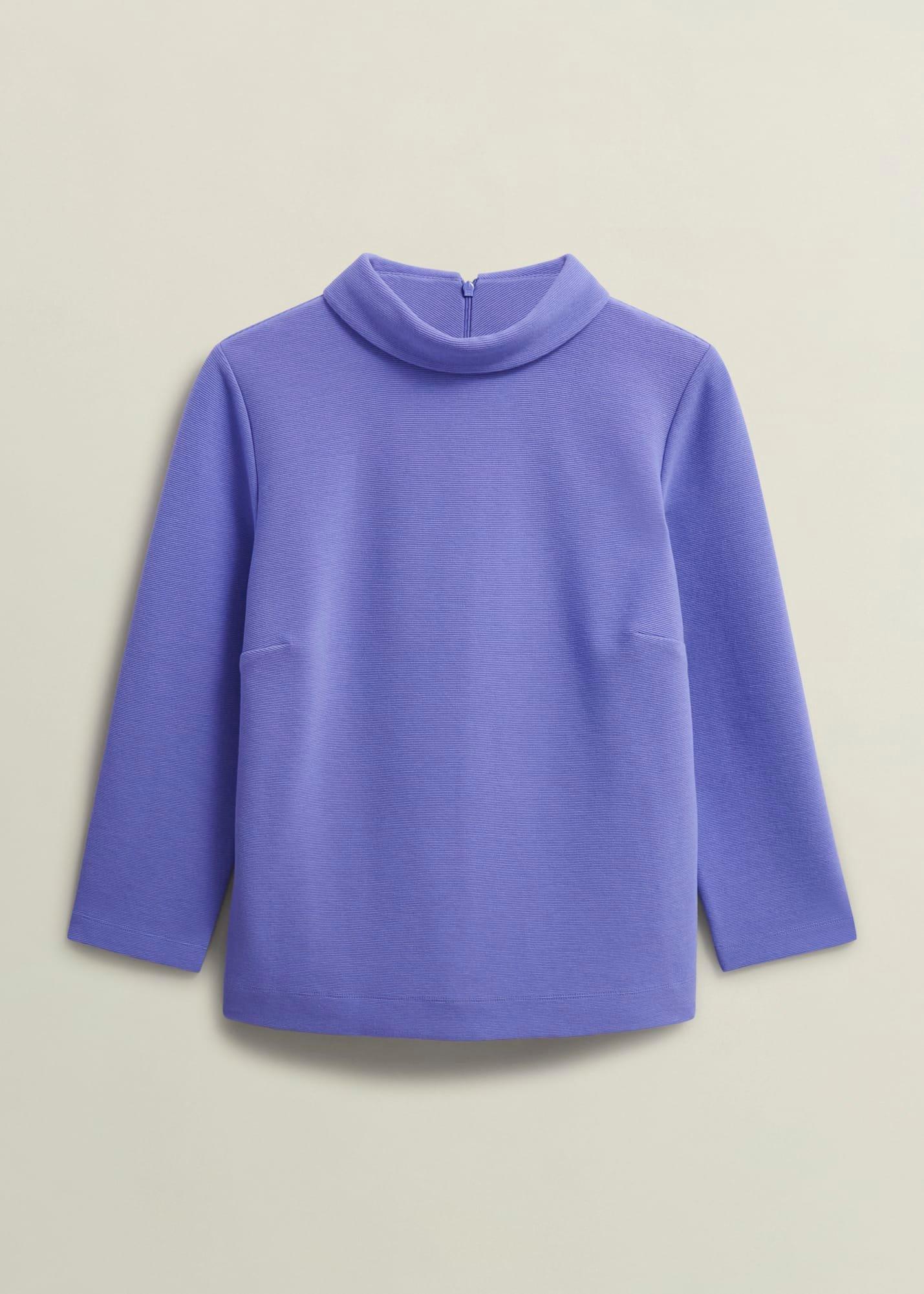 Tali Textured Top , Deep Sky Blue, hi-res