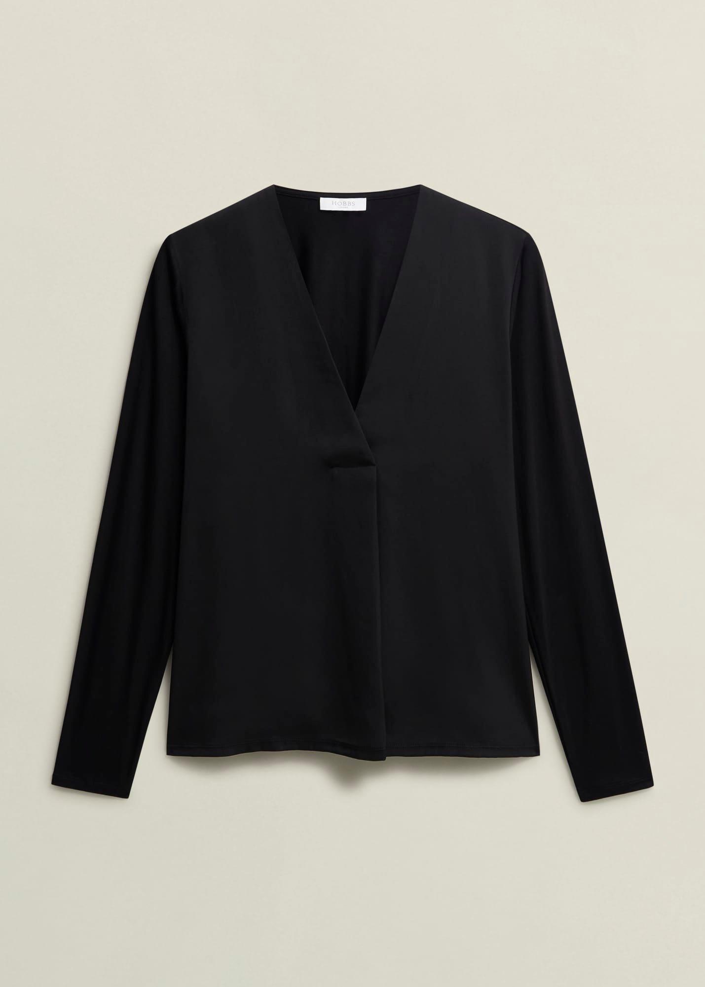 Danika Blouse, Hobbs Black, hi-res