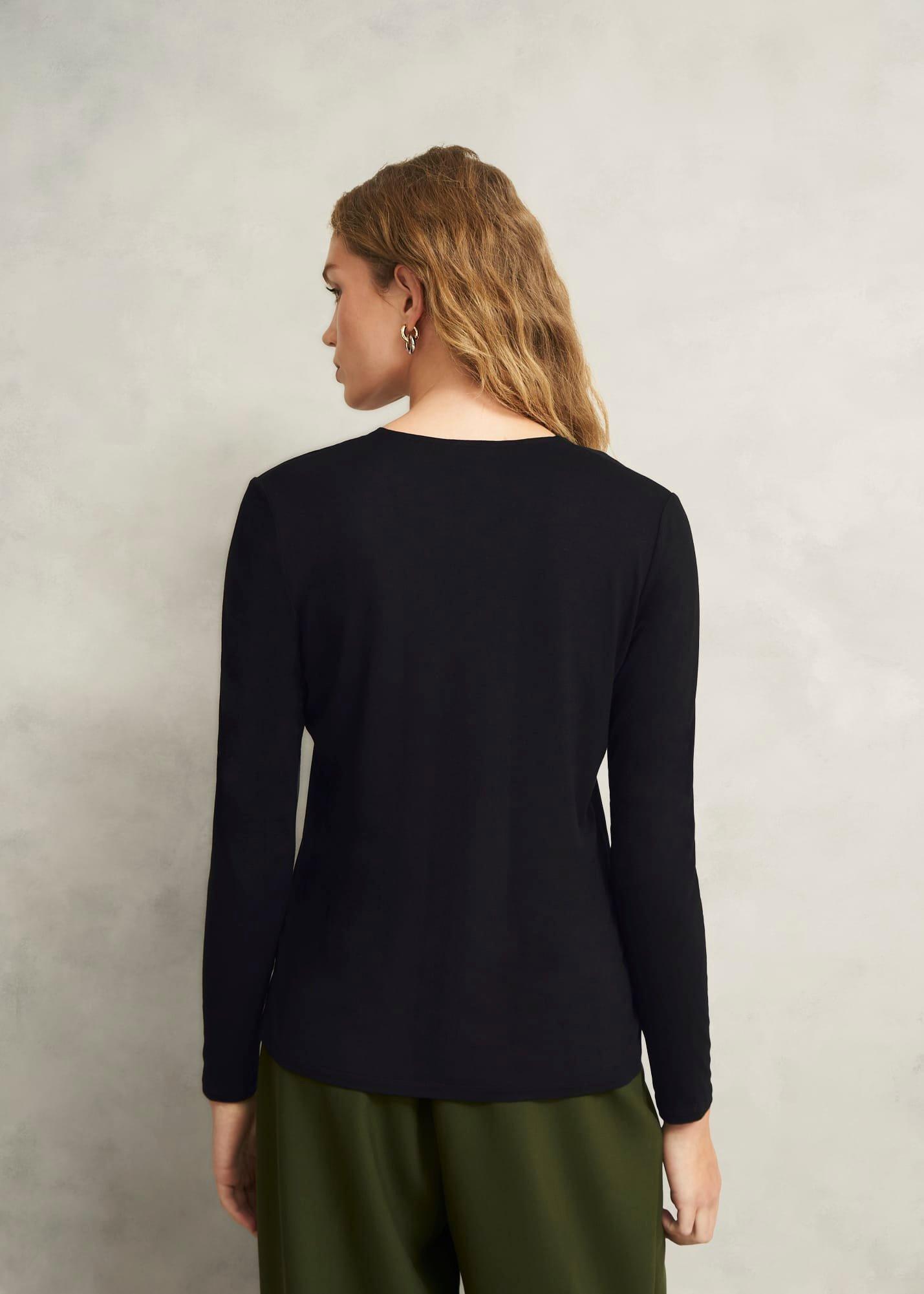 Danika Blouse, Hobbs Black, hi-res