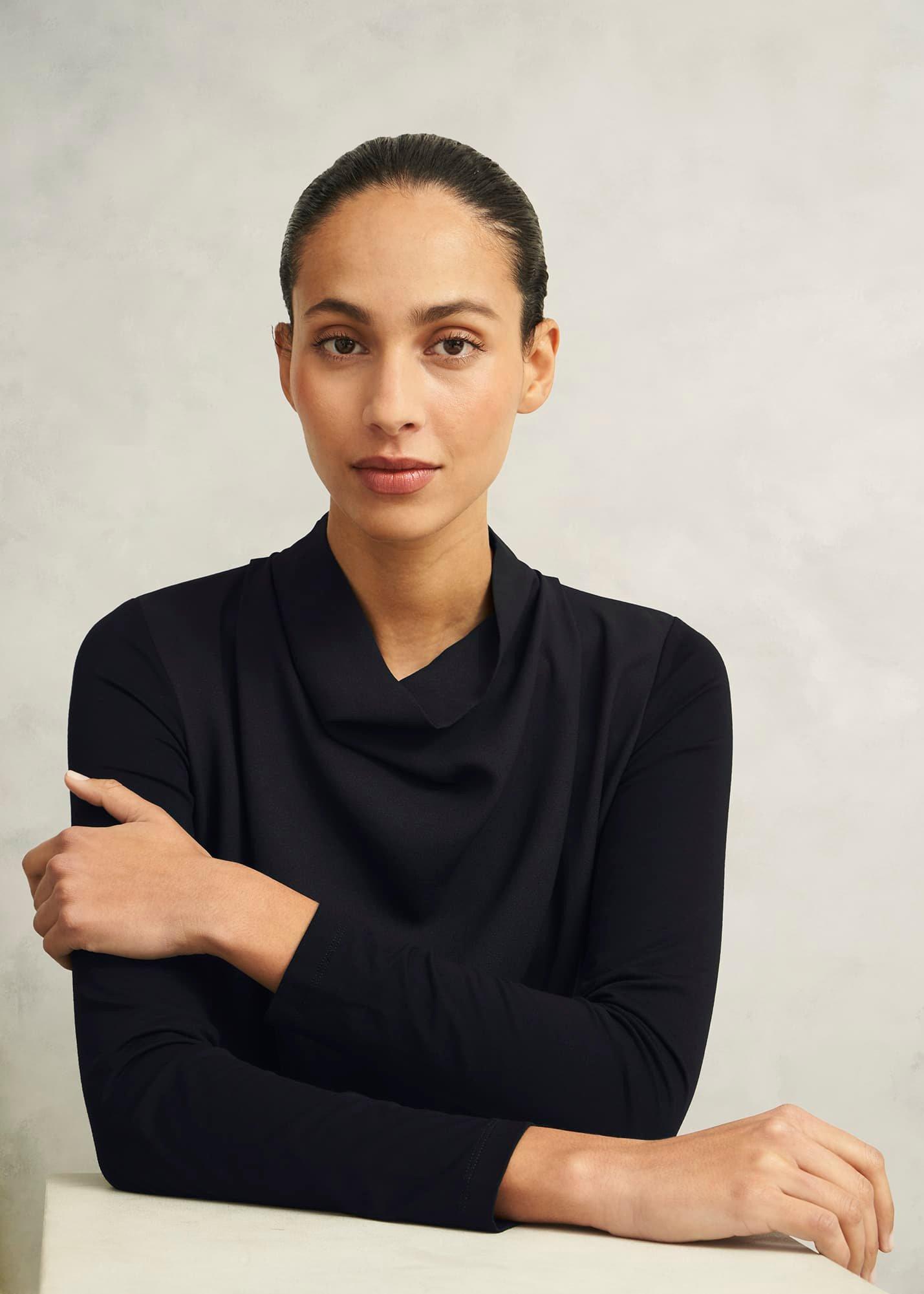 Arielle Blouse, Hobbs Black, hi-res